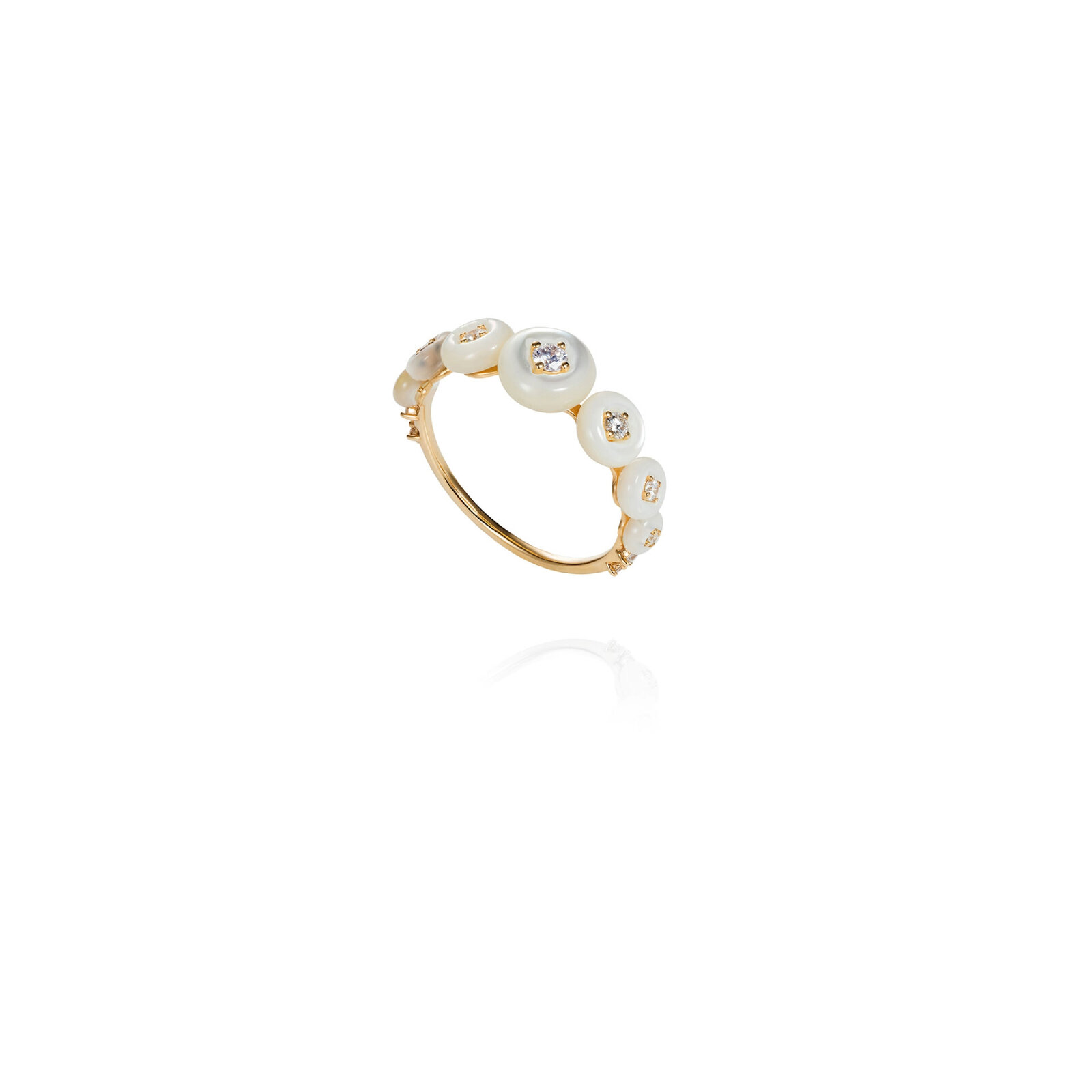18k Yellow Gold Surrounding Small Ring