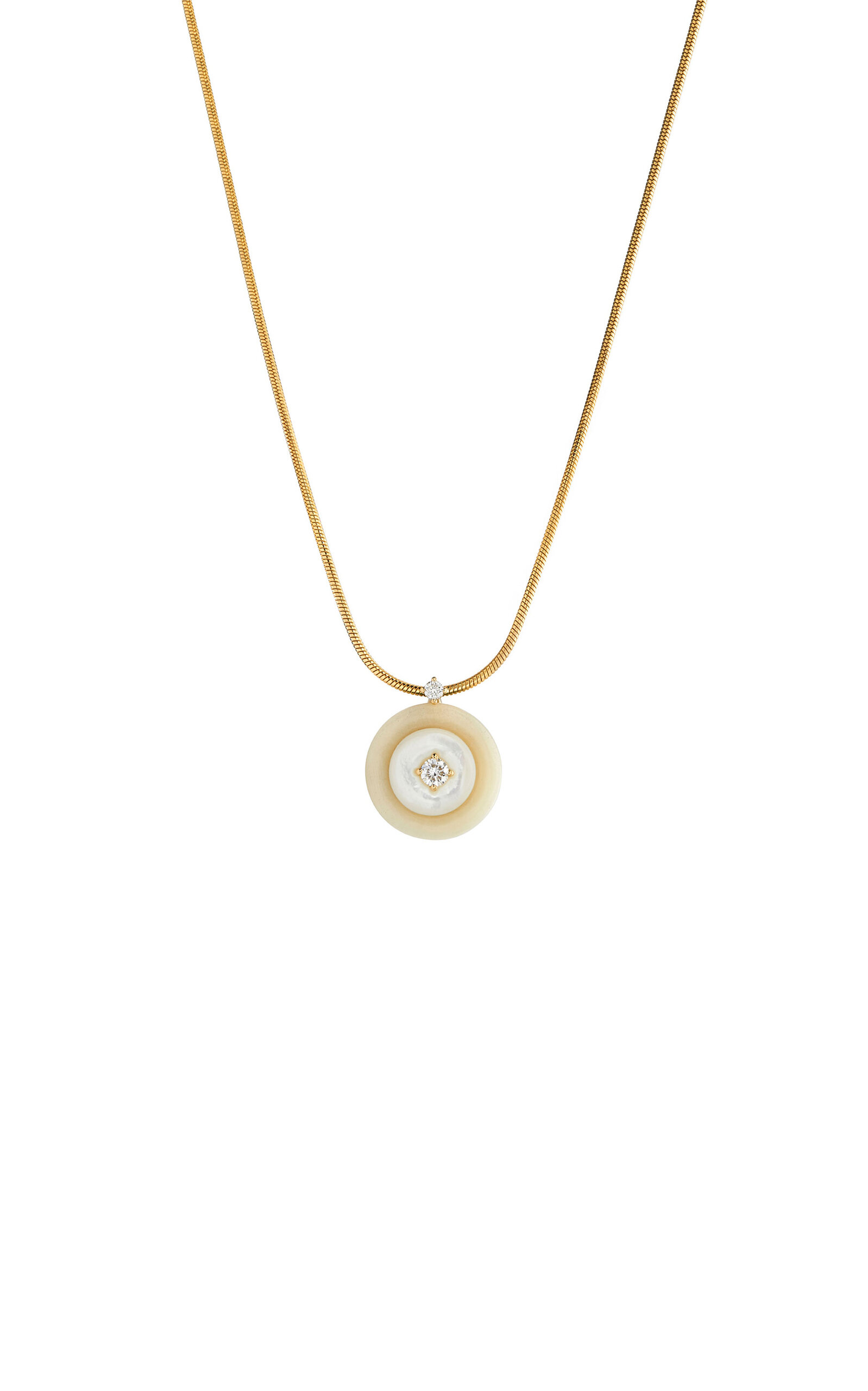 18k Yellow Gold Signal Small Pendant