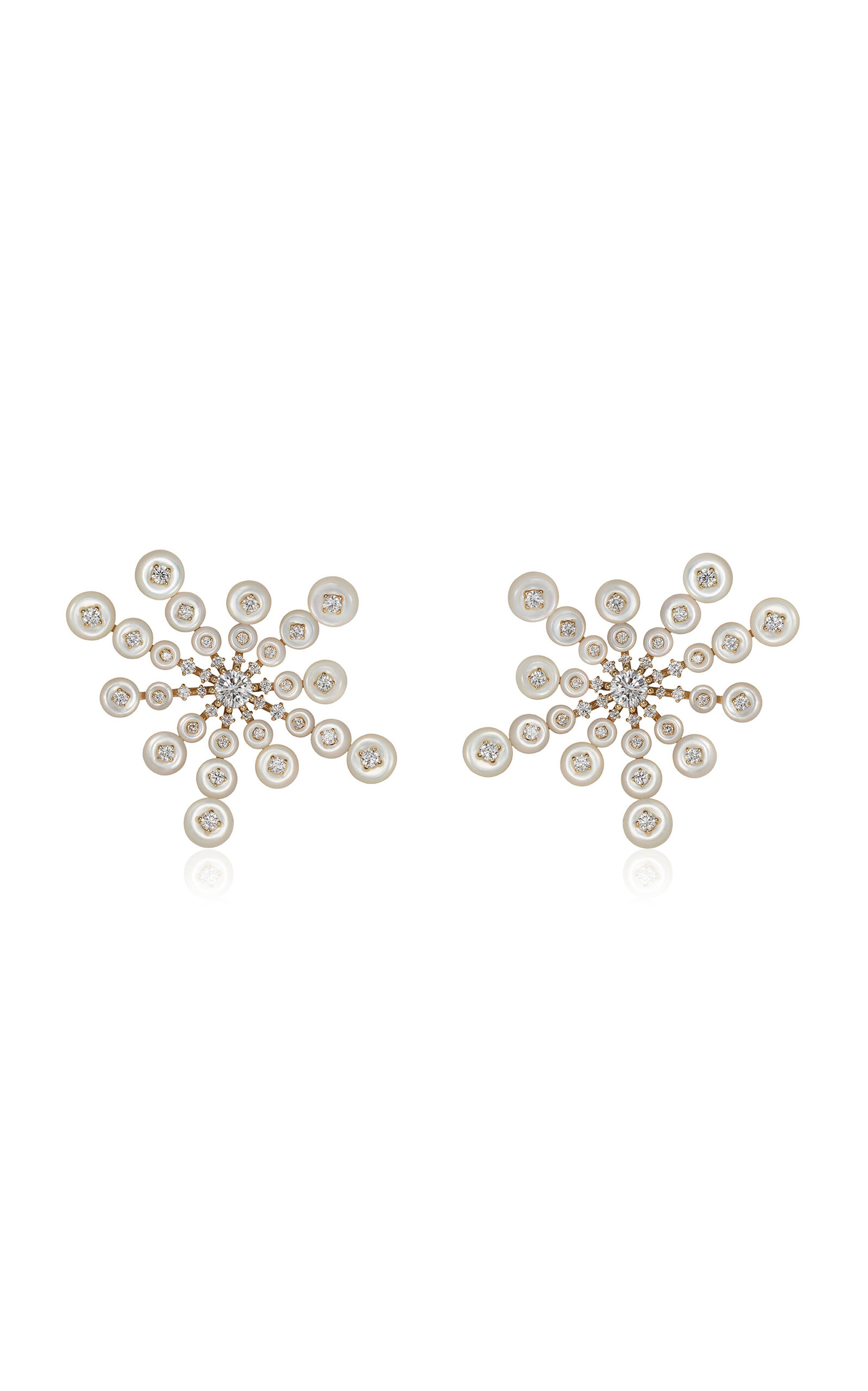 18k Yellow Gold Satellite Small Earrings