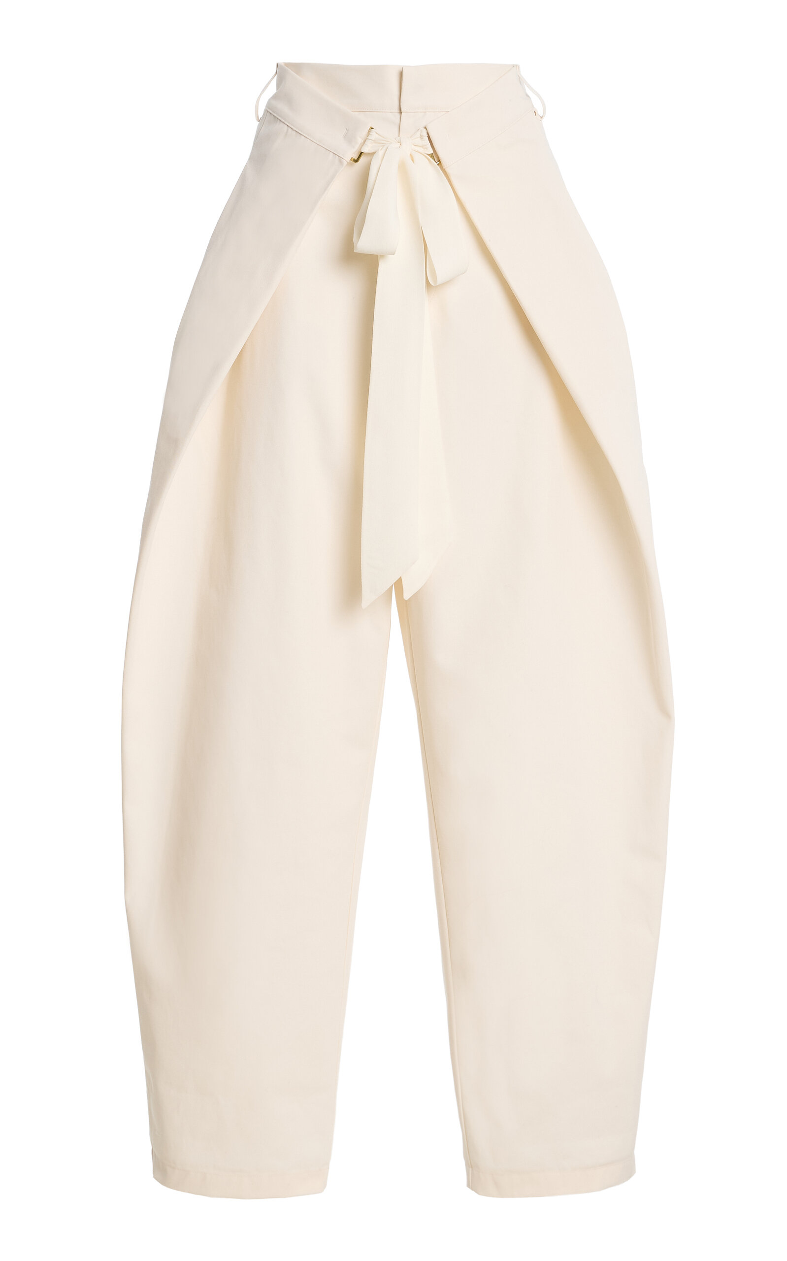 DARKPARK Stella Tie-Front Cotton-Blend Pants