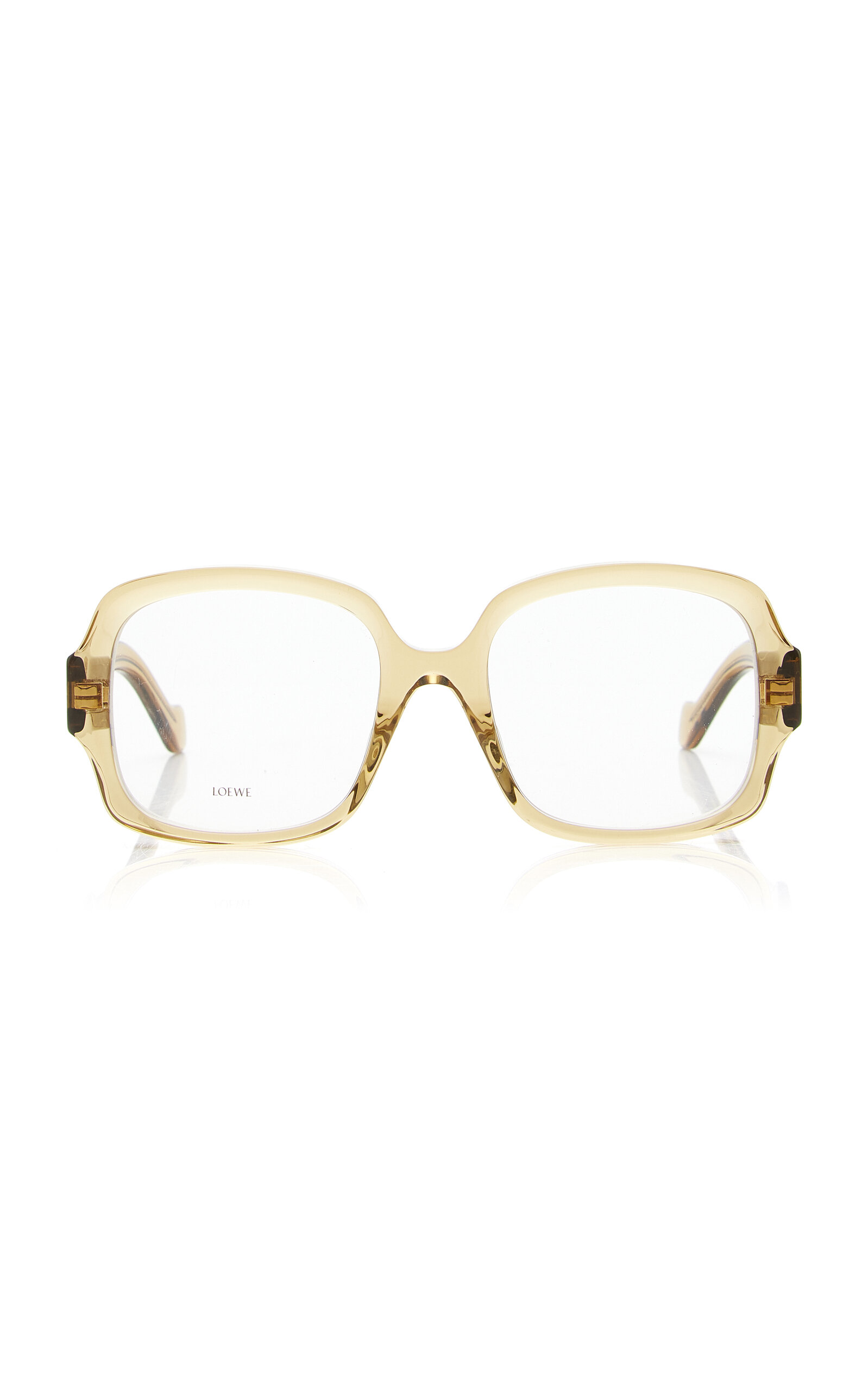 Loewe Square-frame Acetate Glasses In Neutral