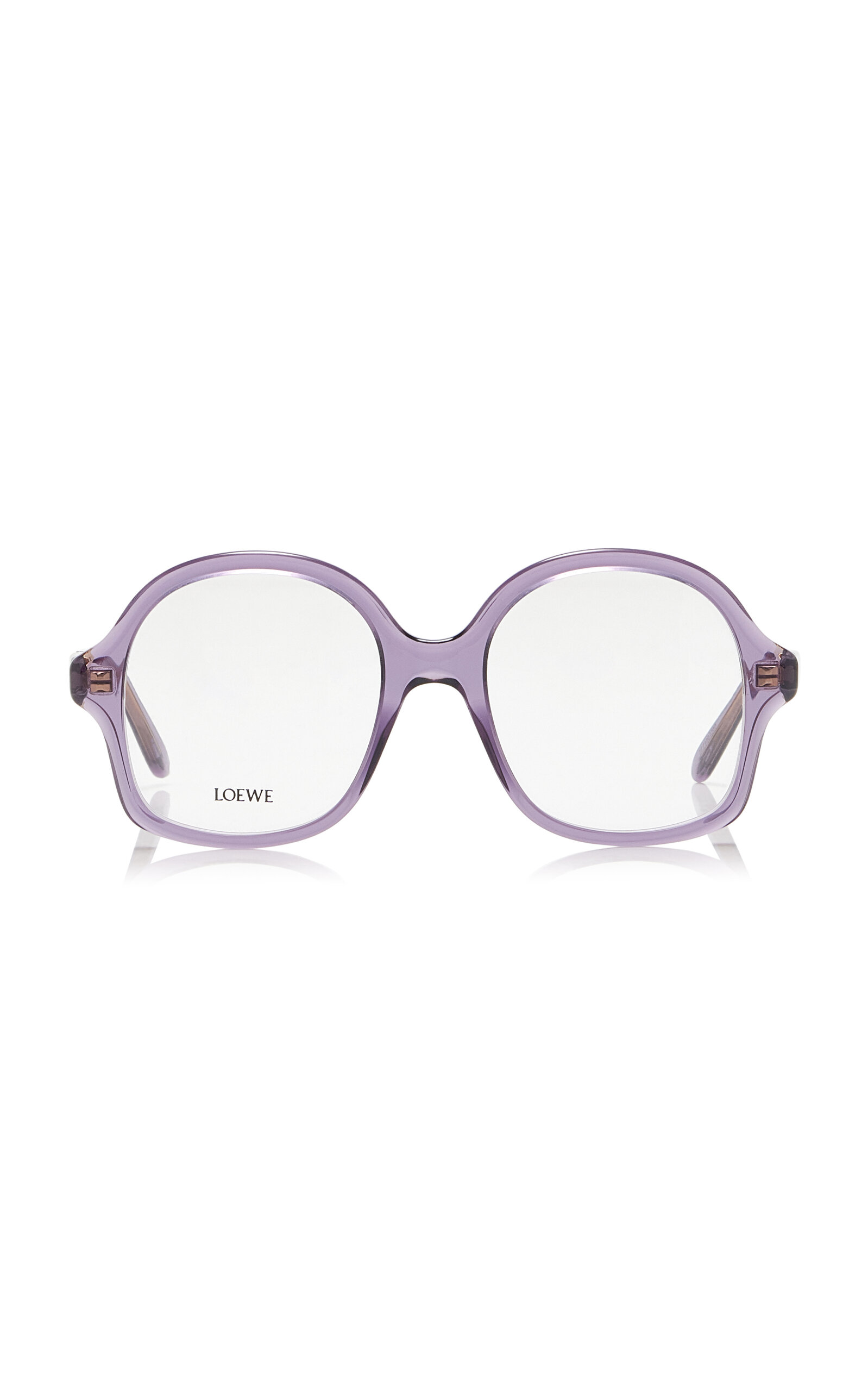 Loewe Oversized Round-frame Acetate Glasses In Purple