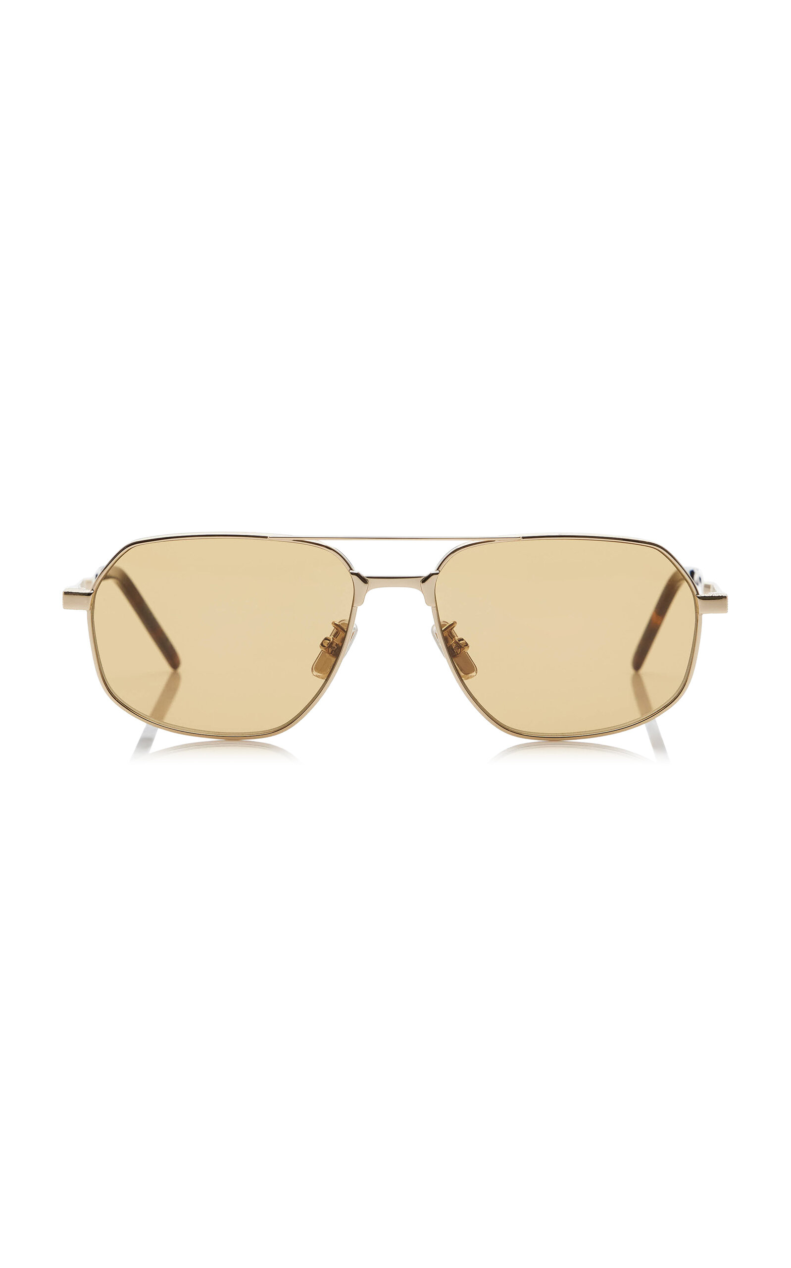 Givenchy One Aviator-Frame Metal Sunglasses