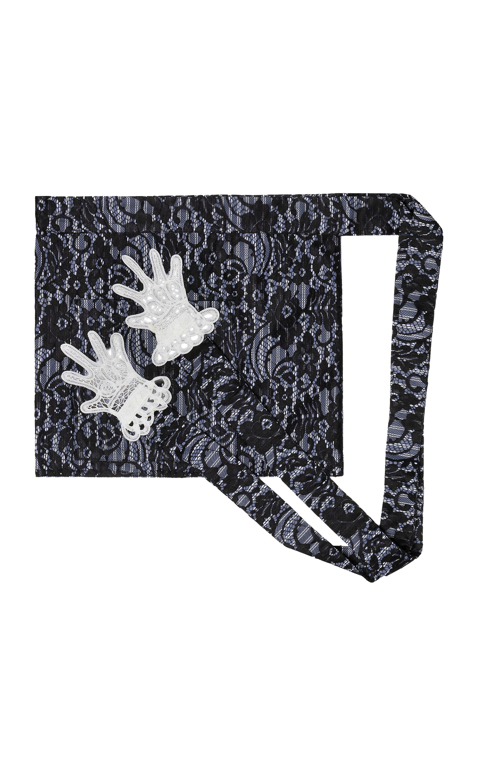 Gohar World Mini Hands Lace-embroidered Apron In Multi