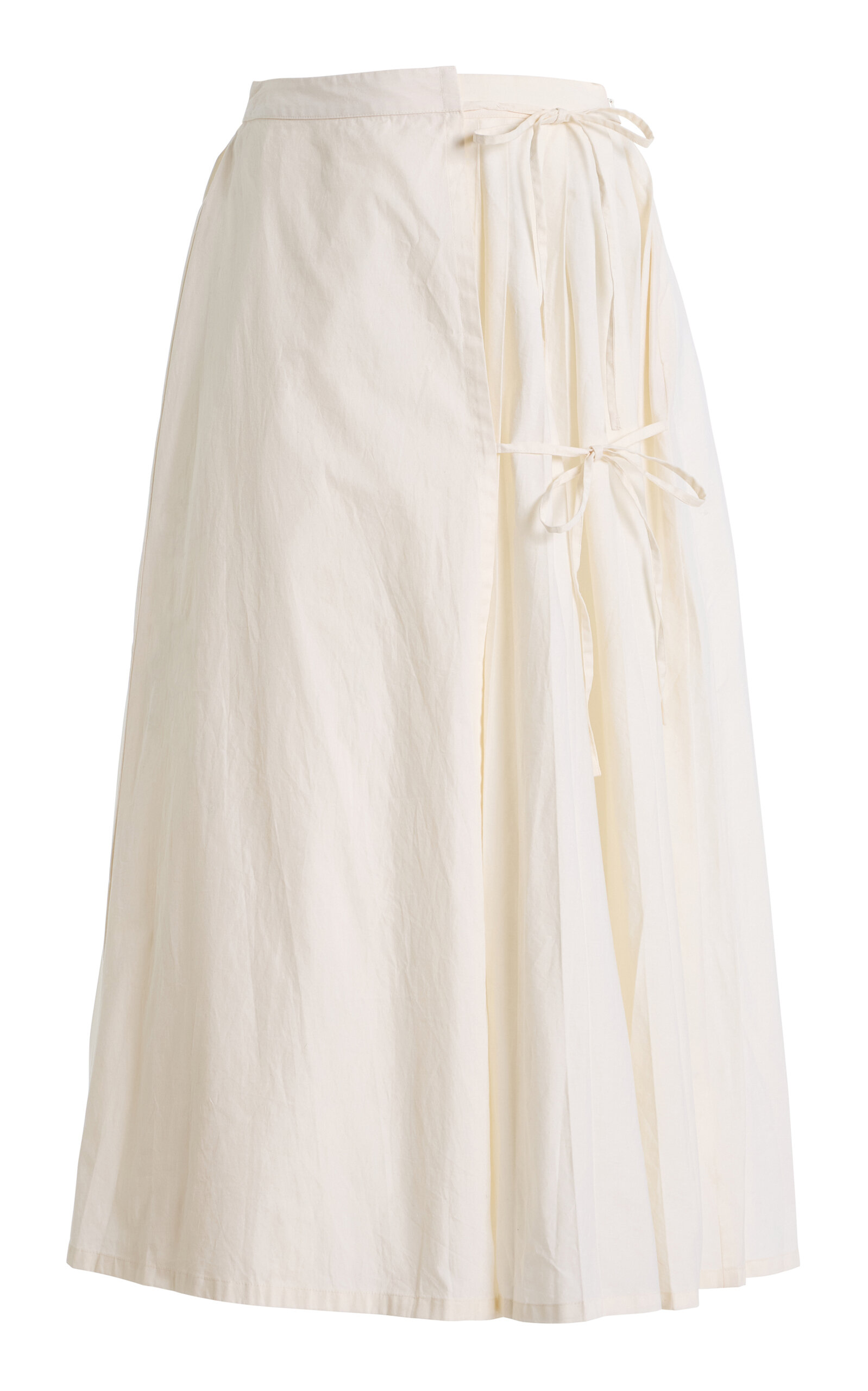 Marlies Grace Lou Lou Pleated Cotton Midi Skirt