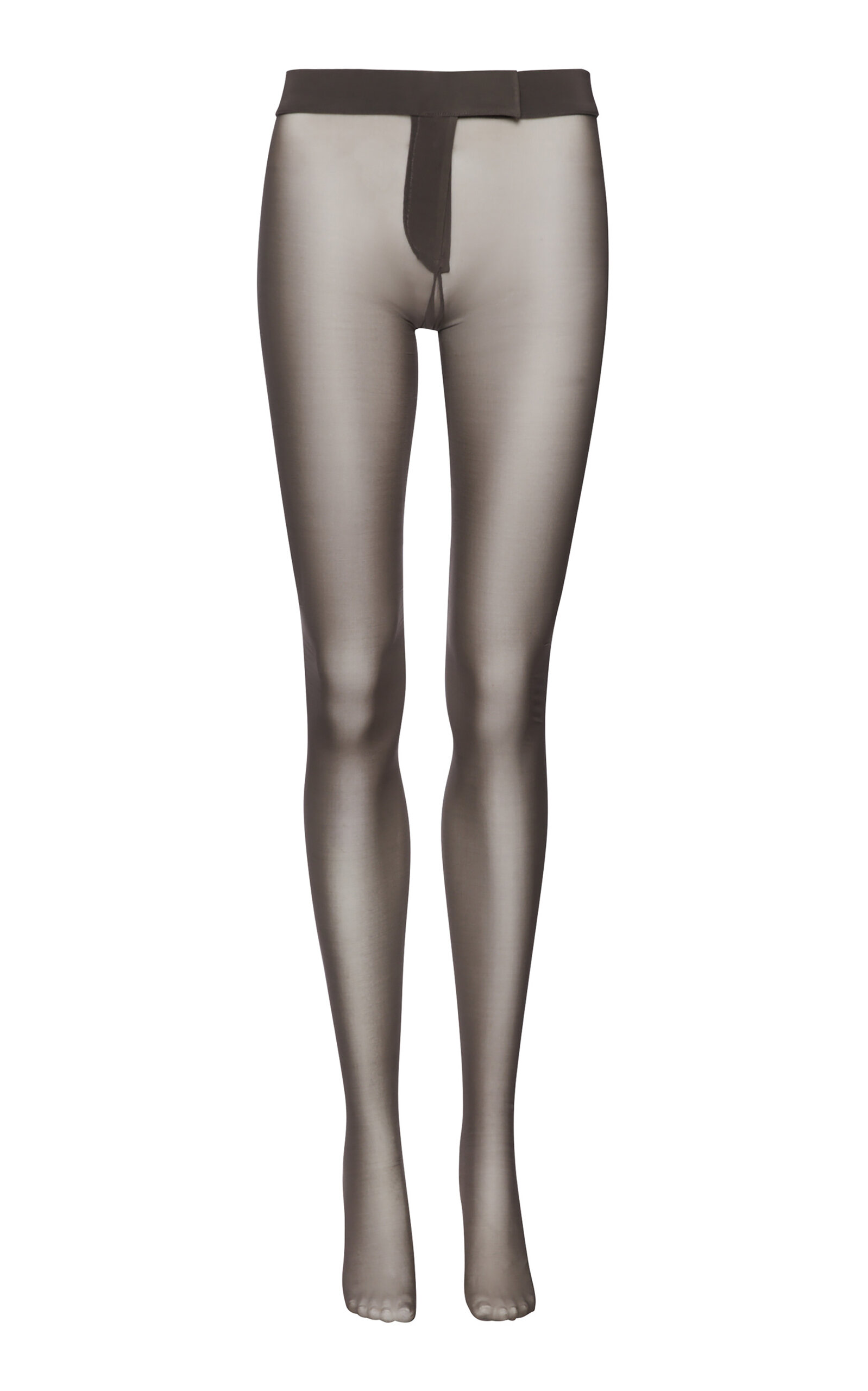 Magda Butrym Cupro Jersey Trouser Tights In Brown