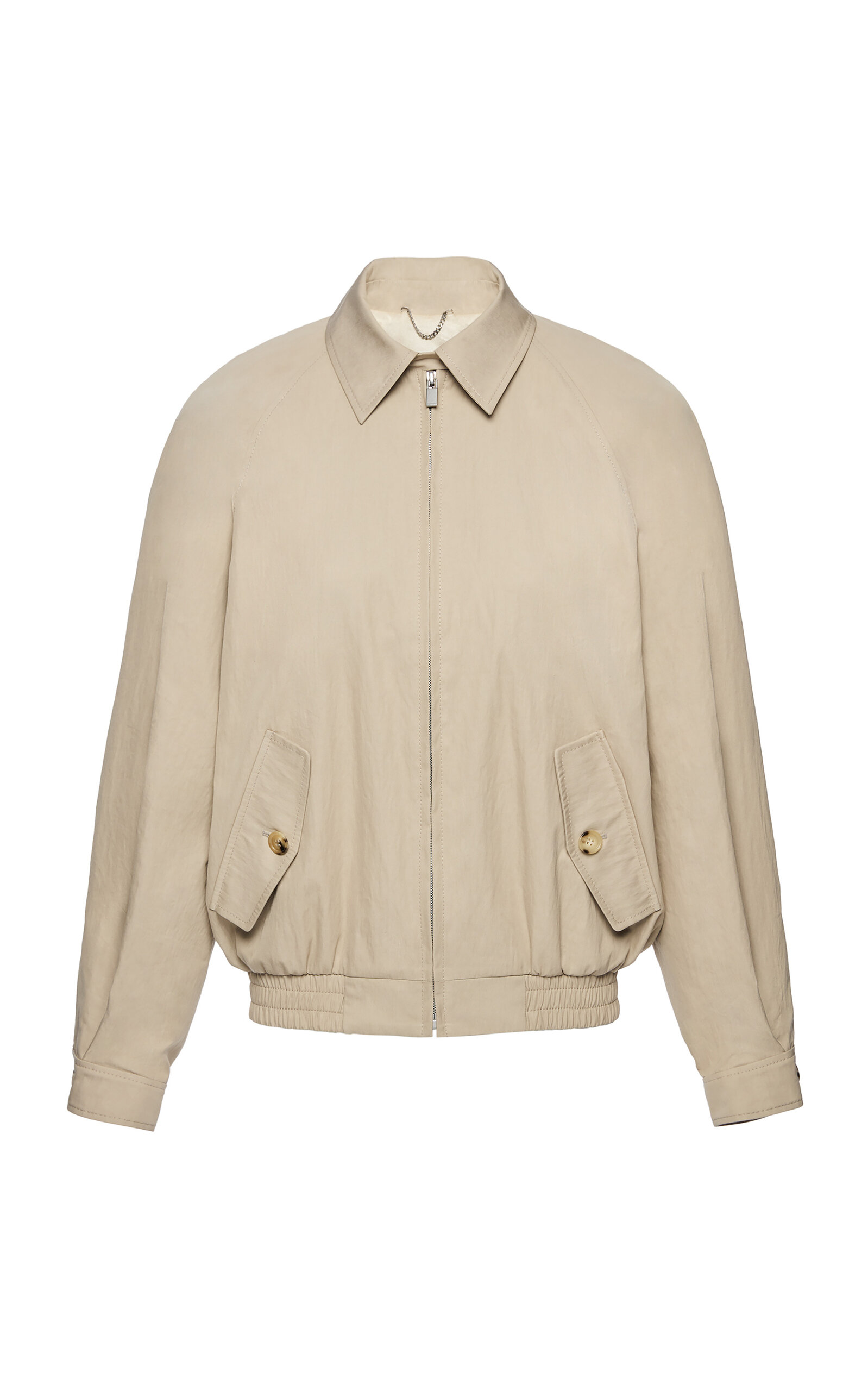 Magda Butrym Cotton-blend Bomber-style Jacket In Neutral