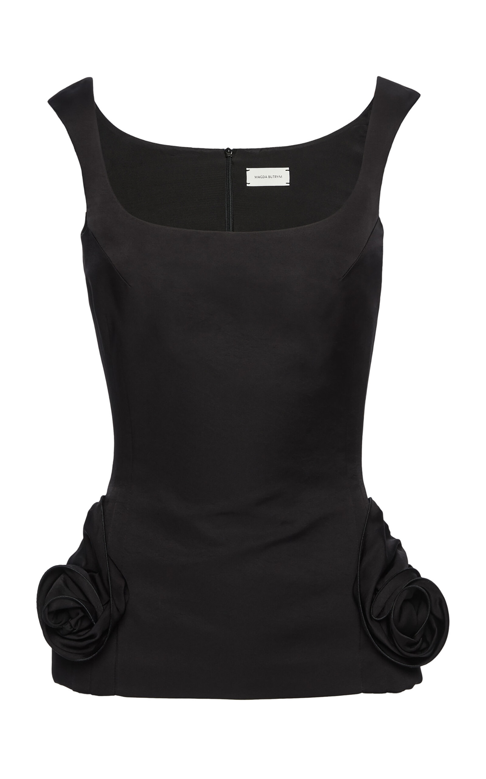 Magda Butrym Cotton-silk Tank Top In Black