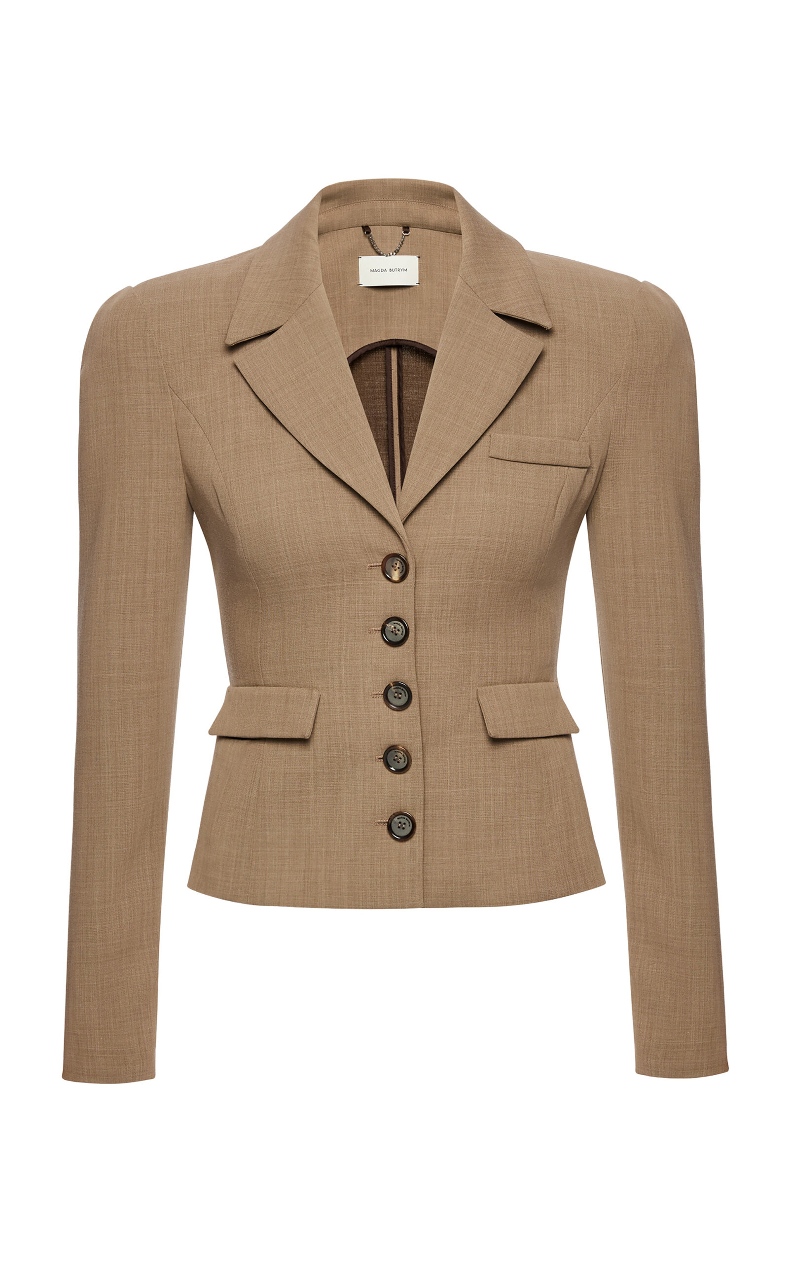 Magda Butrym Wool-blend Blazor In Neutral