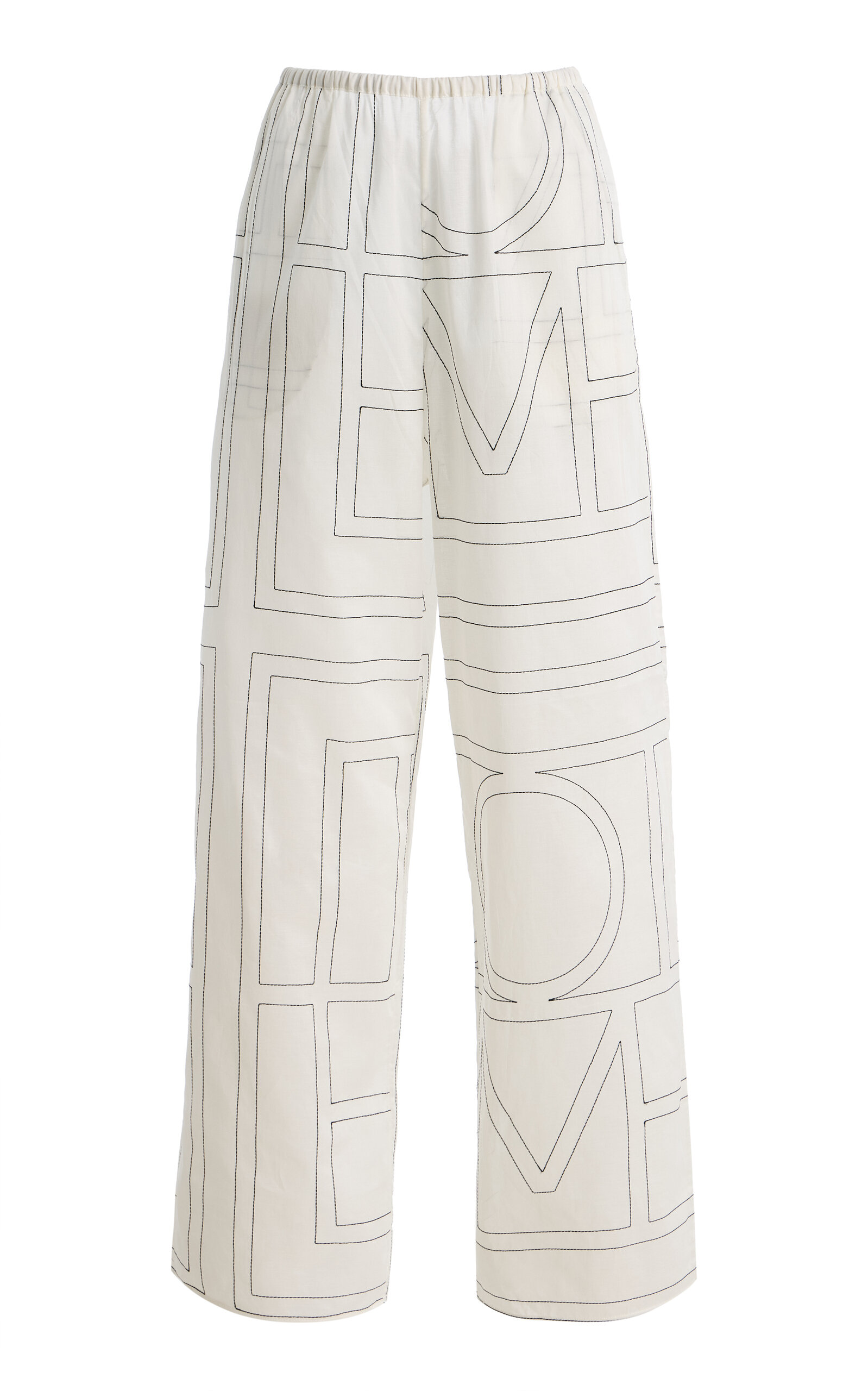 Toteme Monogram Cotton-Blend PJ Bottoms