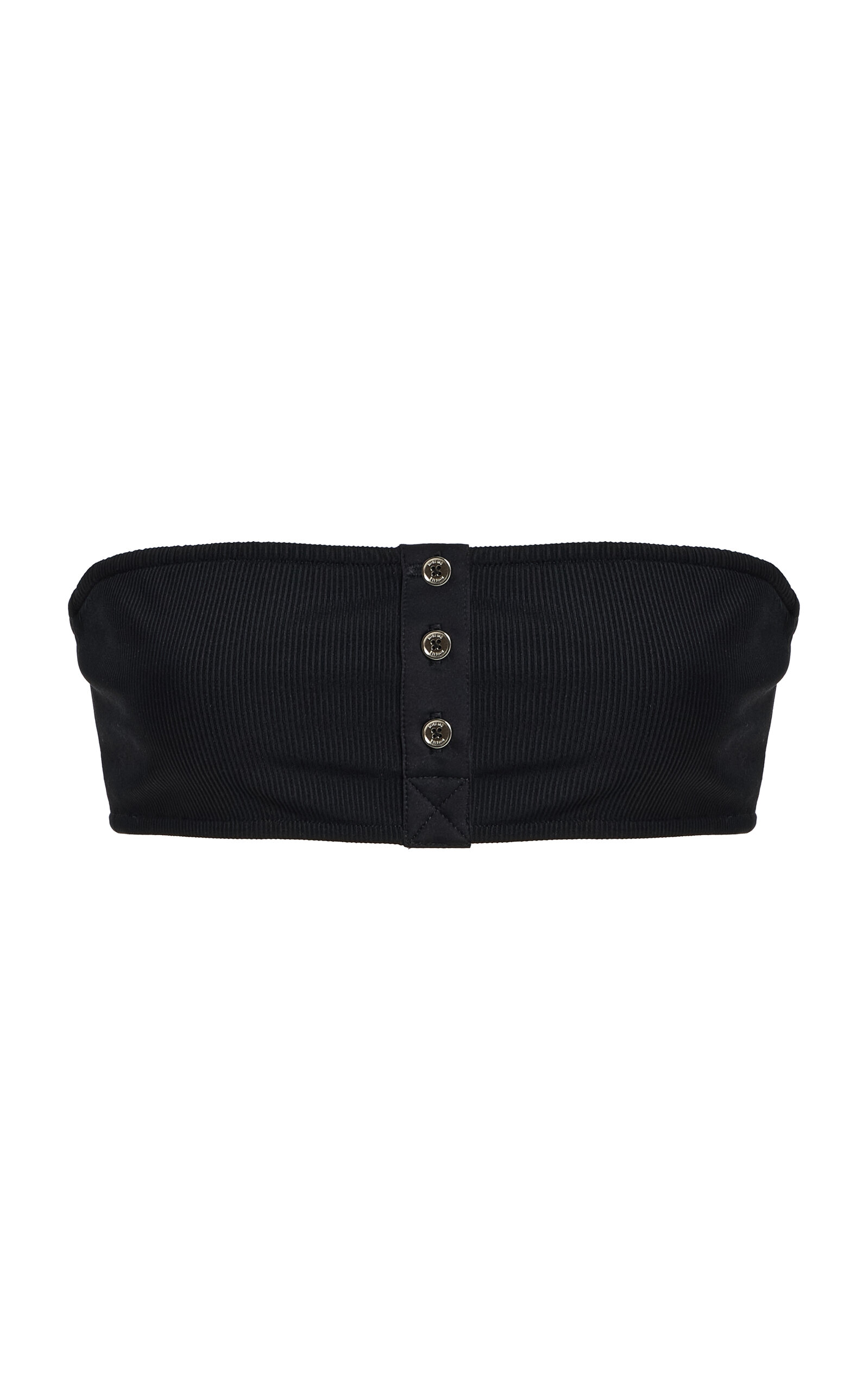 Toteme Ribbed Strapless Bikini Top