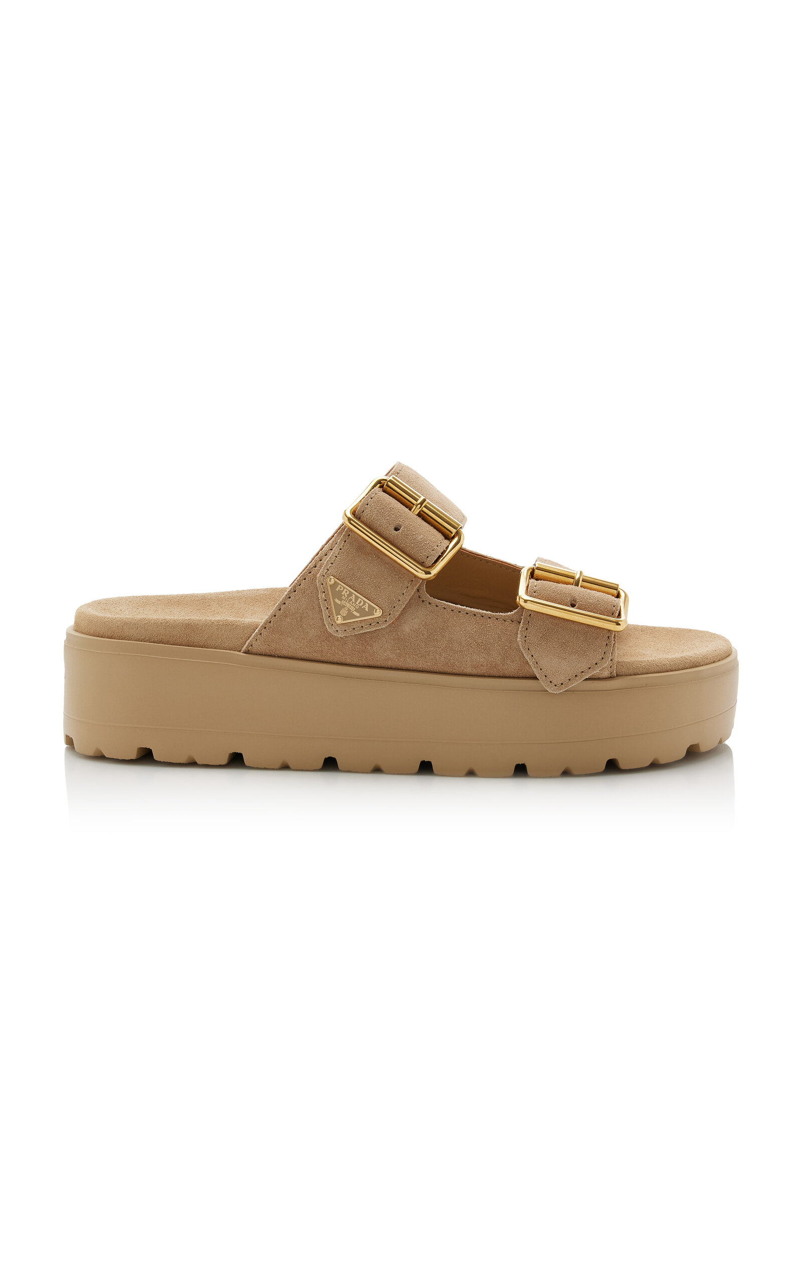 Prada Suede Platform Sandals