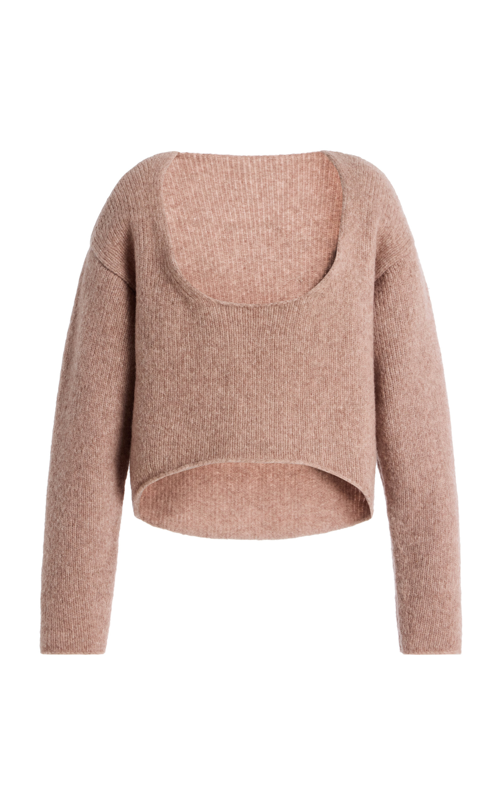 Aisling Camps Reversible Round Wool-blend Sweater In Neutral