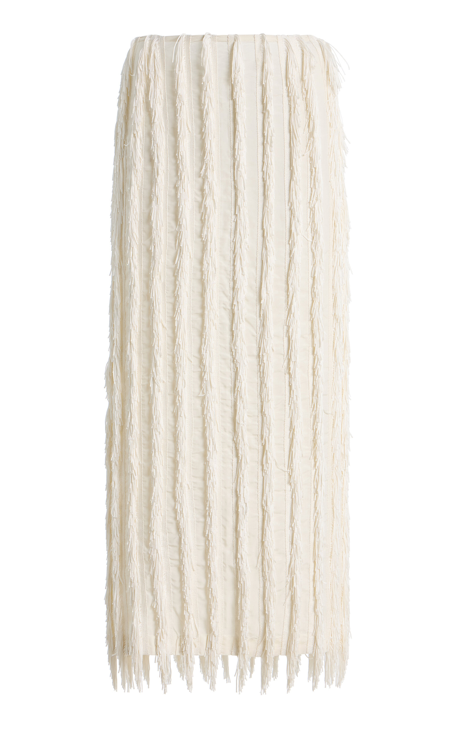 ZANKOV Jane Fringed Silk Maxi Skirt | Thumbnail 7