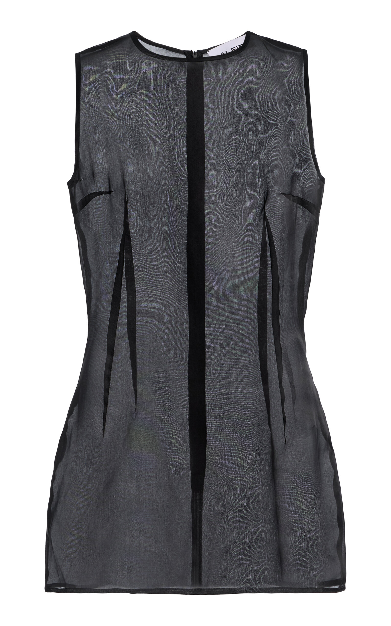 Alfie Nori Sheer Silk-Organza Mini Dress
