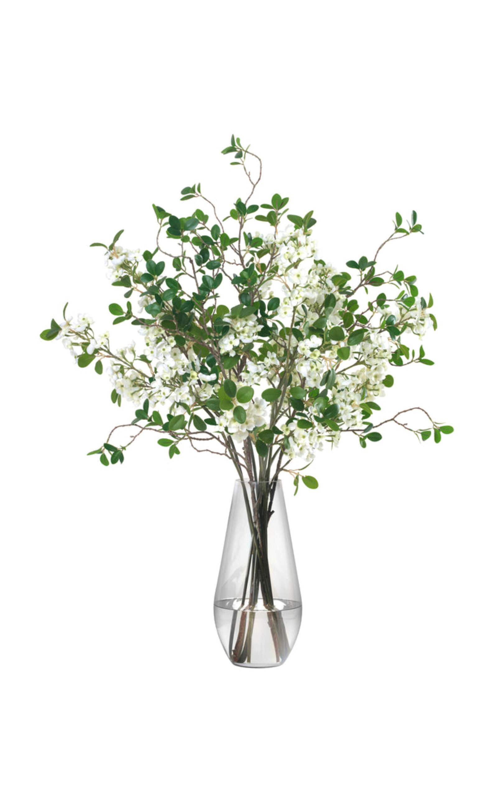 Diane James Designs White Blossoms and Leaves Bouquet - White