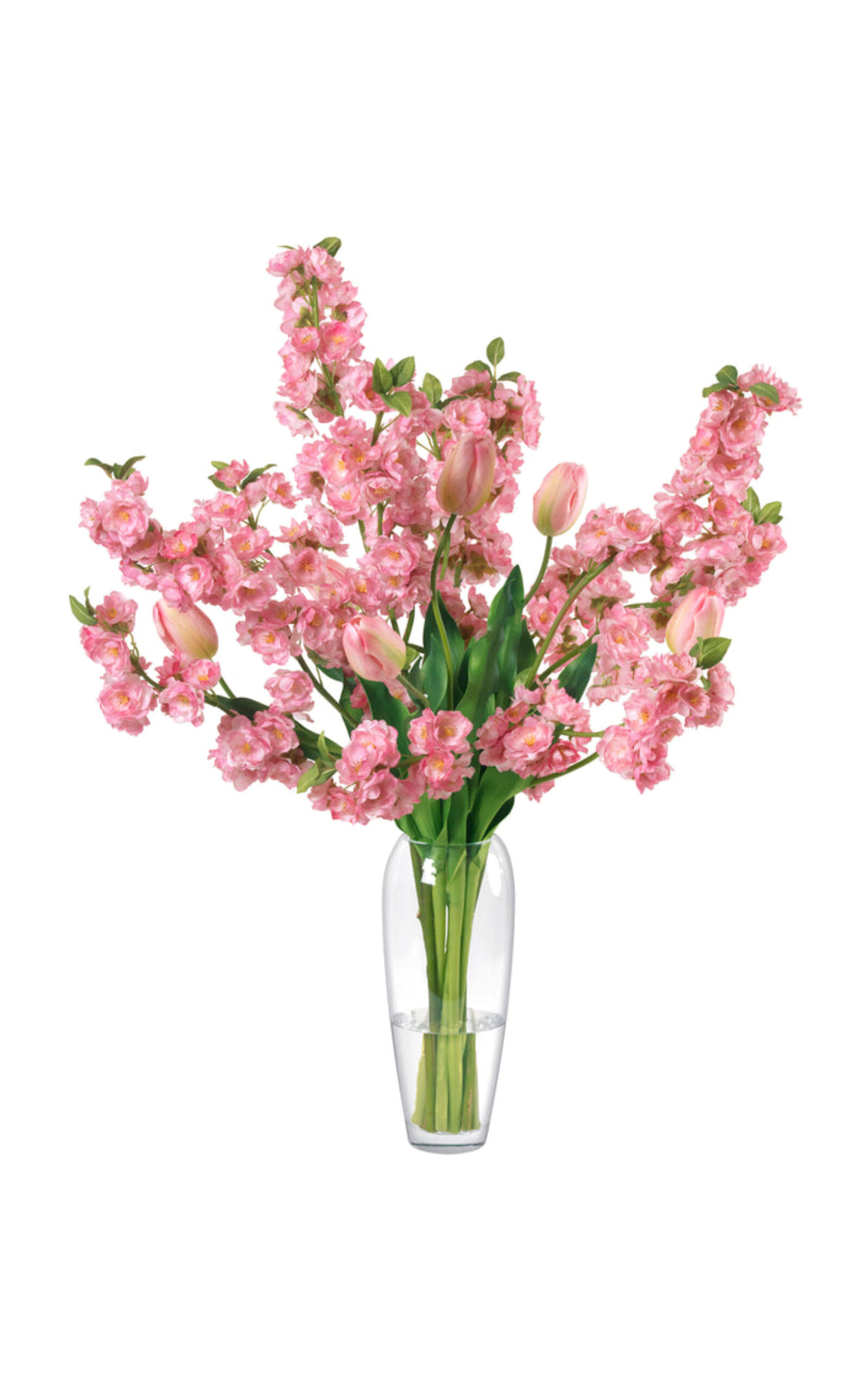 Diane James Designs Peach Blossom and Tulip Bouquet - Pink
