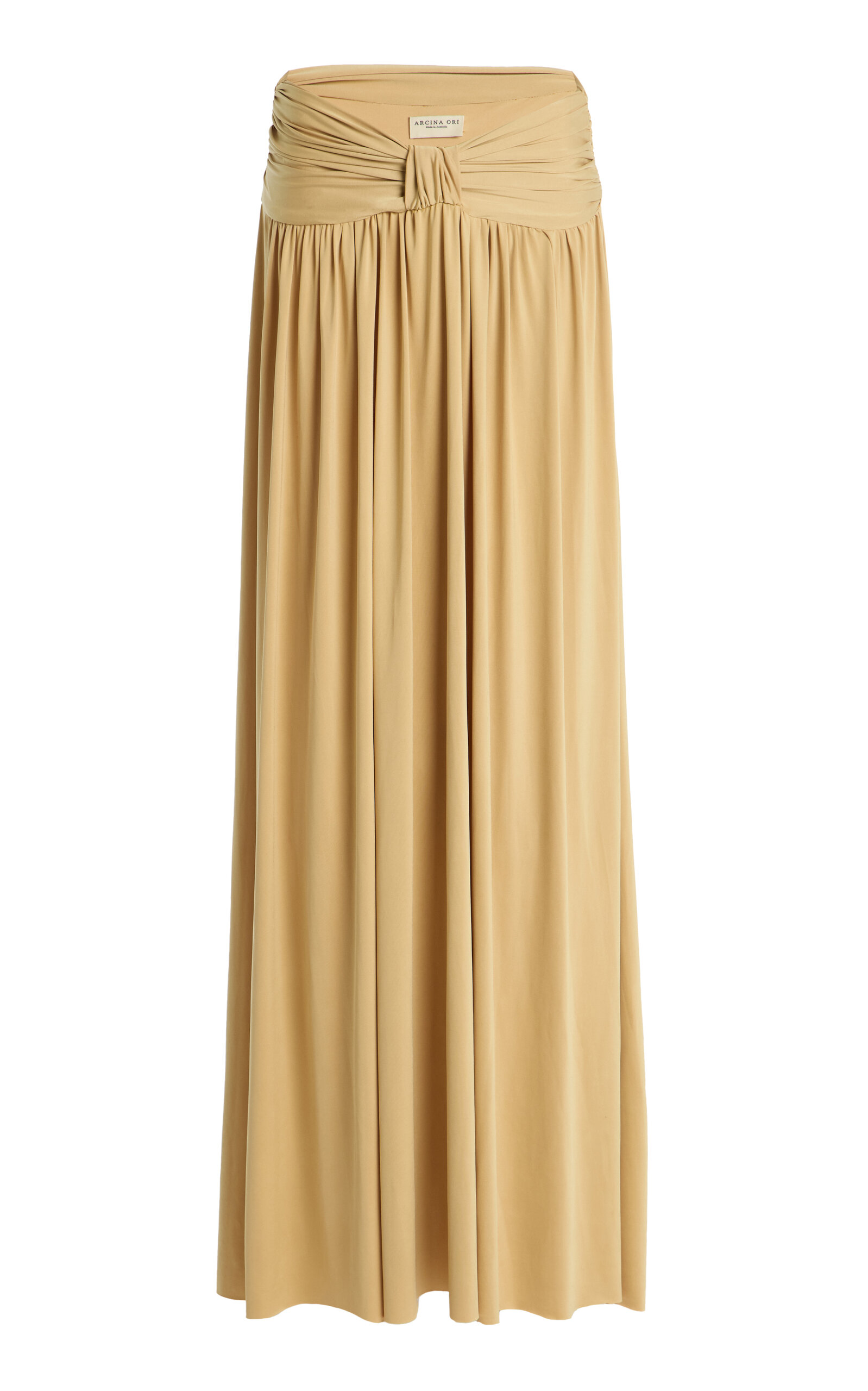 Arcina Ori Alessia Ruched Jersey Maxi Skirt