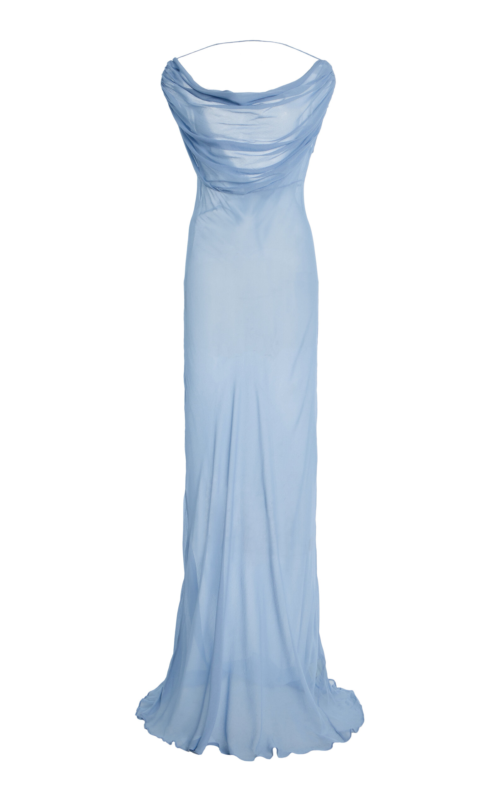 Arcina Ori Jordana Draped Georgette Maxi Dress