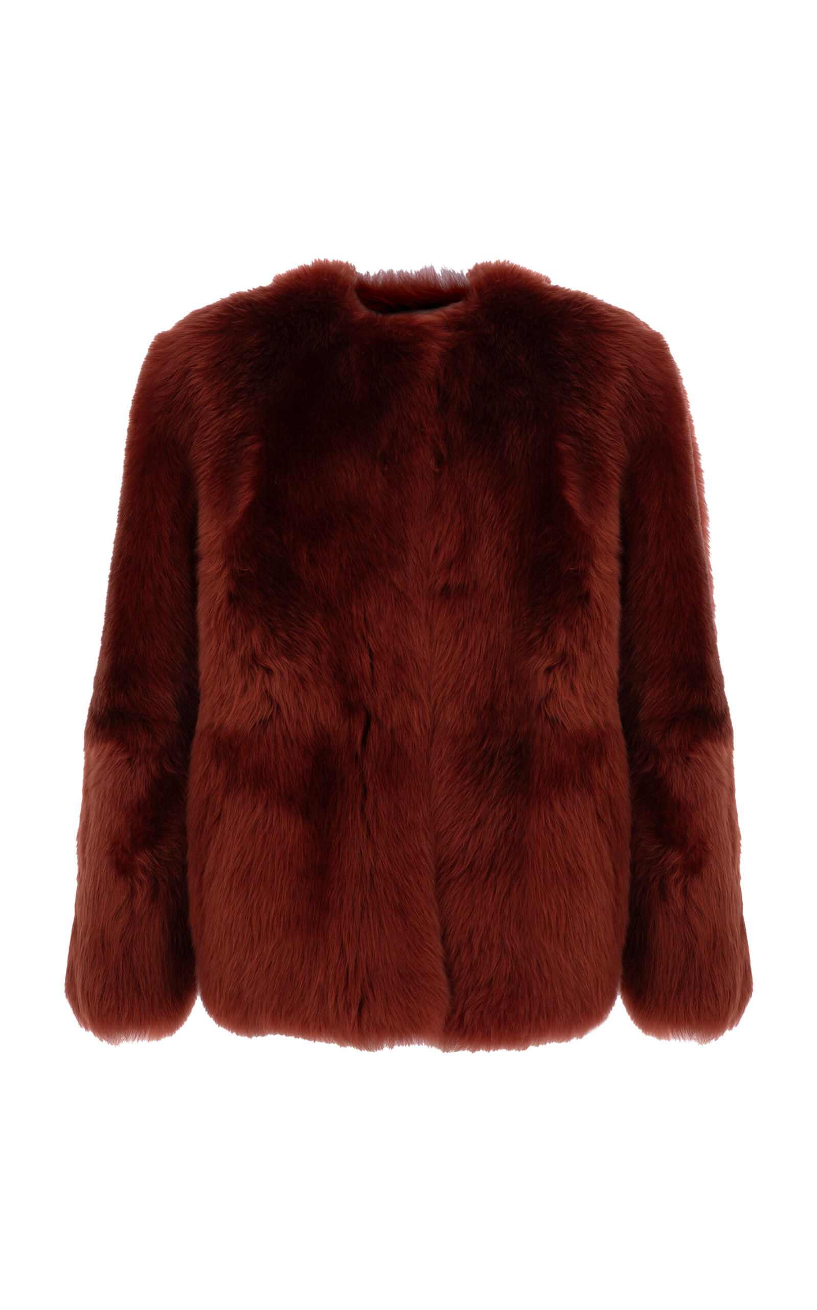Zeynep Arcay Shearling Jacket In Animal Print