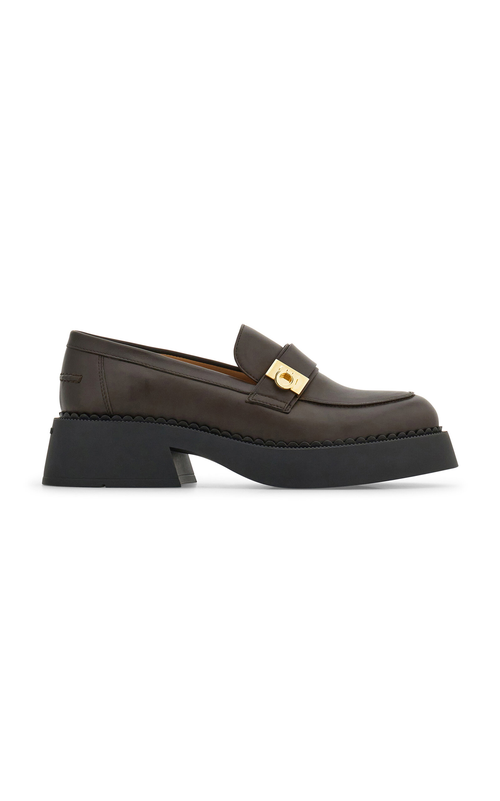 Ferragamo Caminia Leather Moccasins