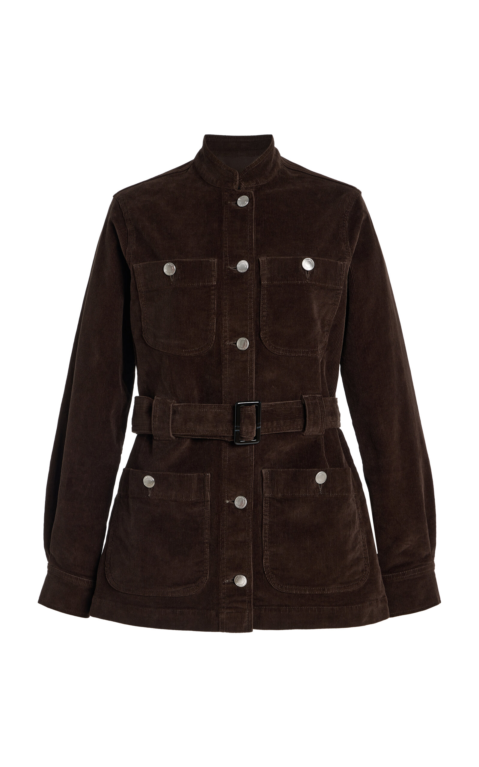 DL1961 Utility Corduroy Jacket - Brown - Women's Clothing