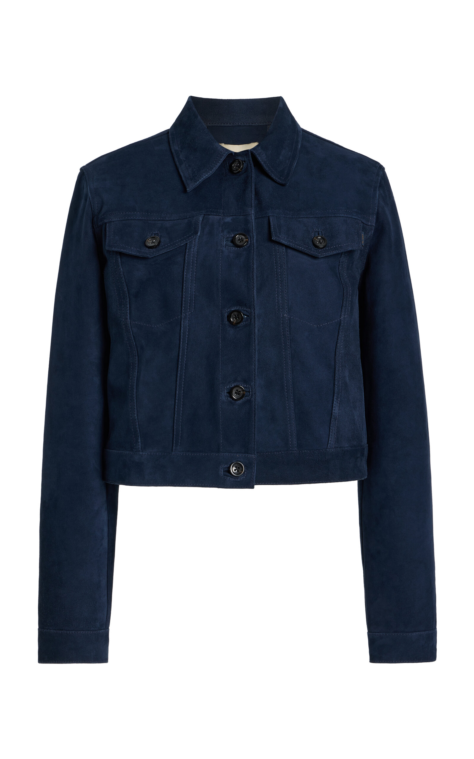Dl1961 Vika Suede Jacket In Blue