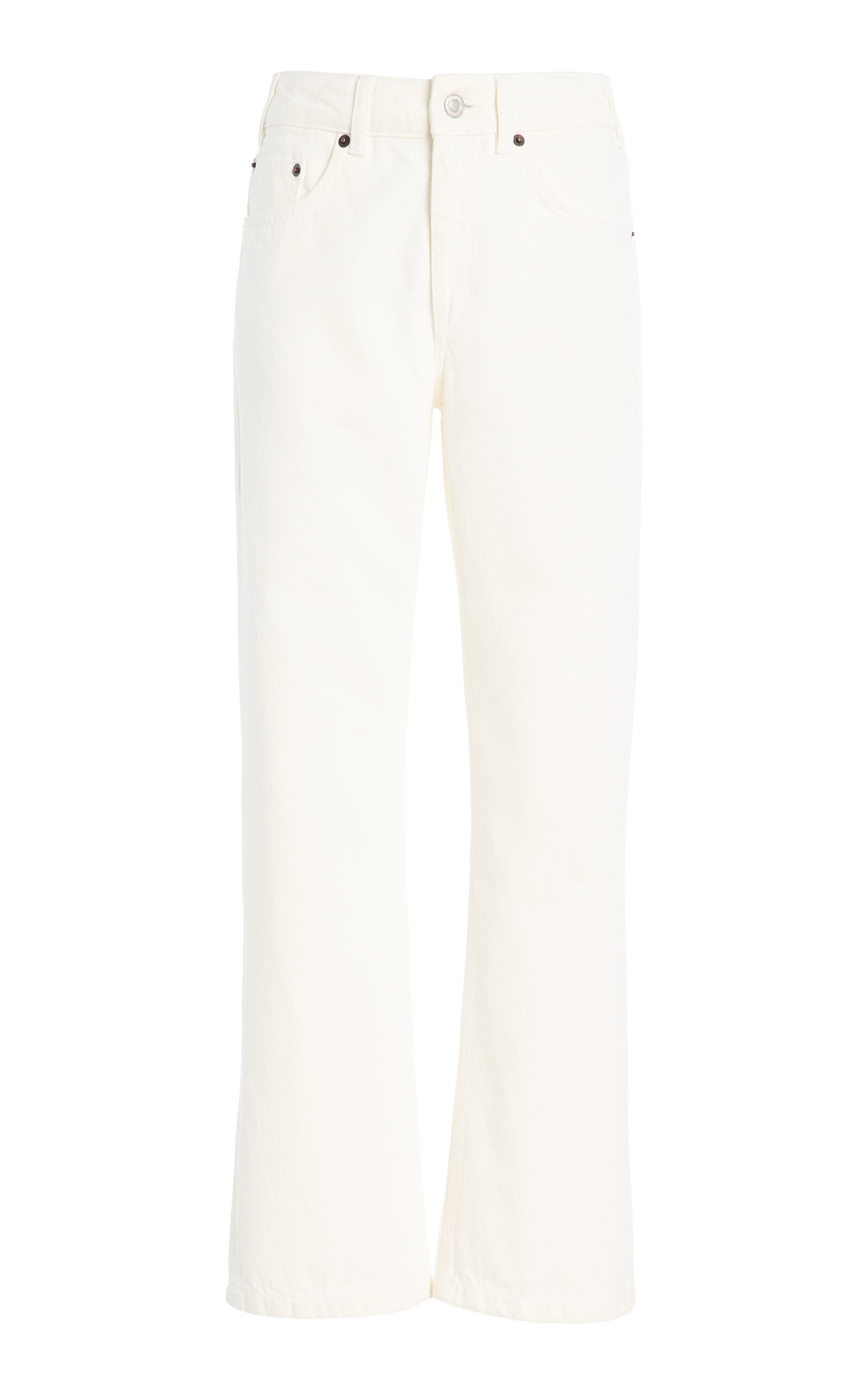 Jeanerica Sisli Cropped Mid-Rise Straight-Leg Jeans