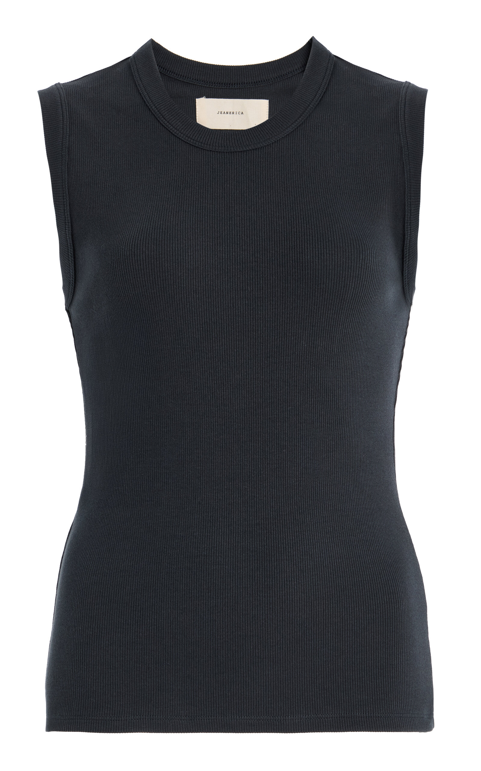 Jeanerica Vanessa Cotton Tank Top In Blue