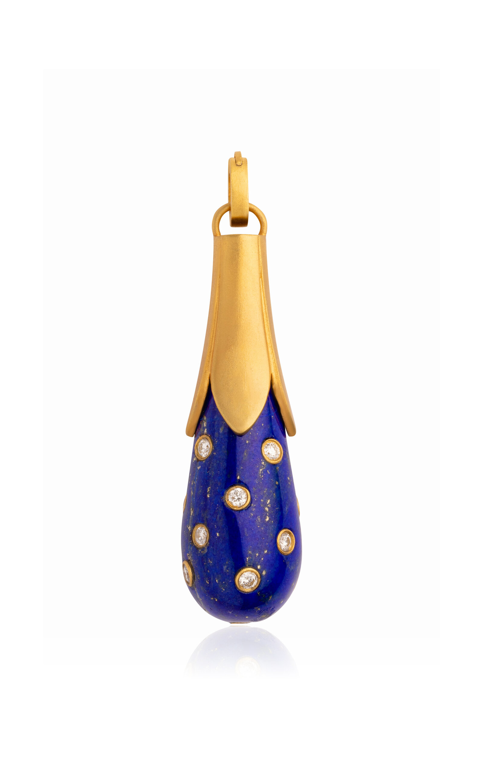 Daga Jewels 14k Gold Lotus Charm - Blue - OS - Only At Moda Operandi