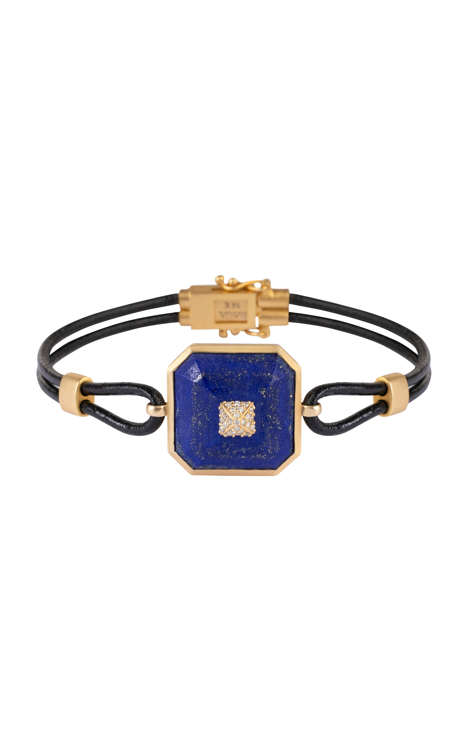 14k Gold Pyramid Bracelet