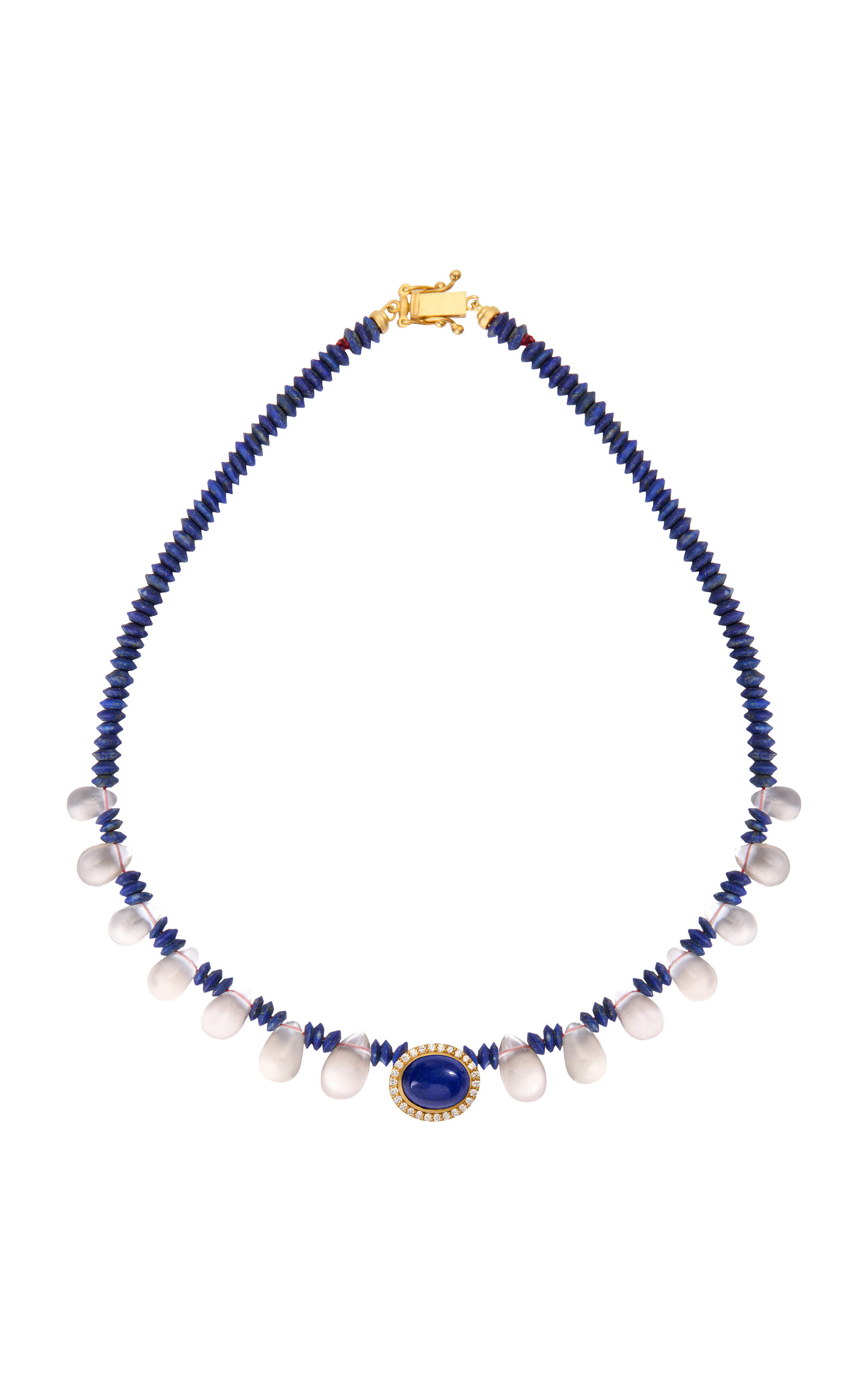 14k Gold Lapis Lazuli Necklace