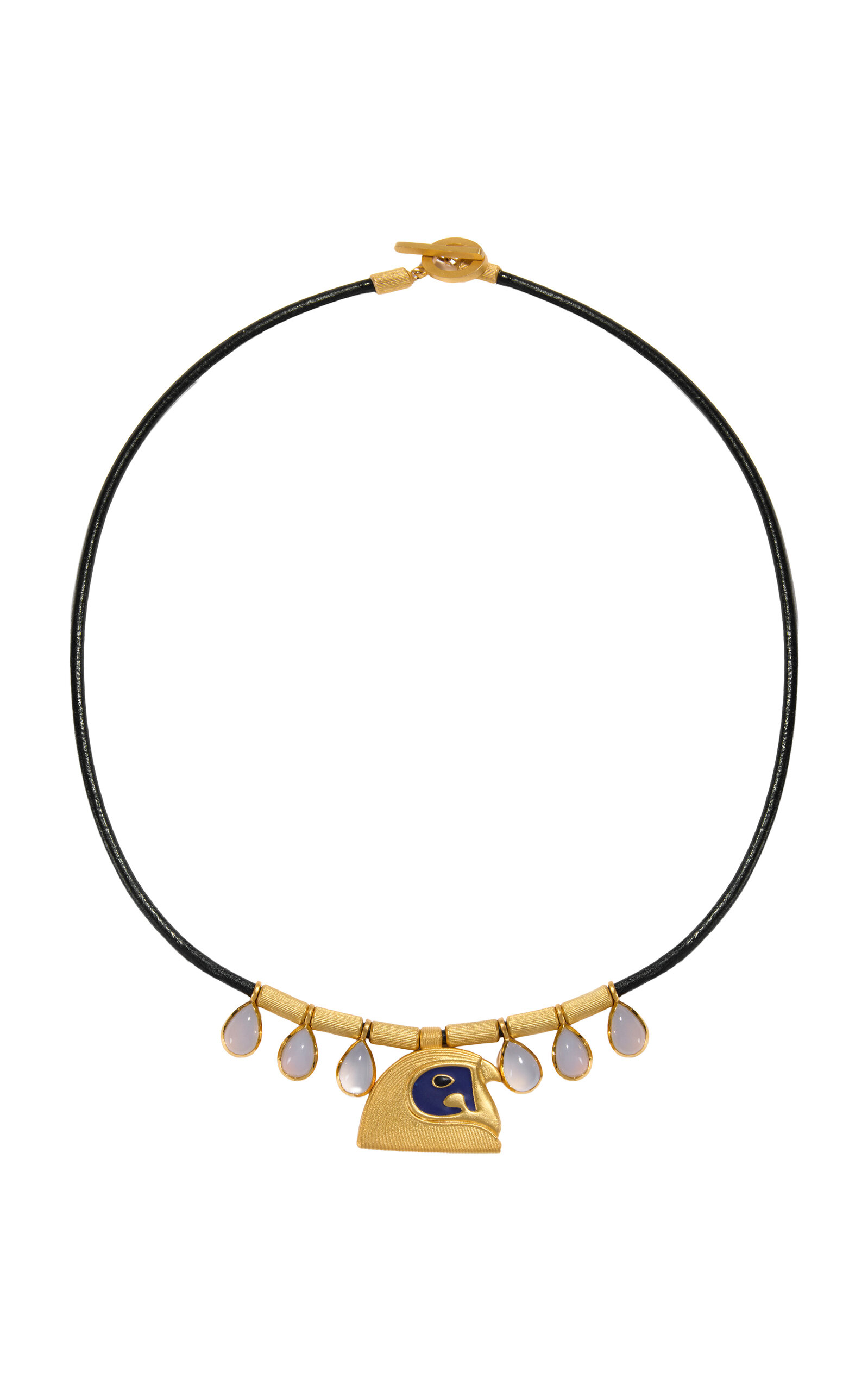 Daga Jewels 14k Gold Falcon Collar - Blue - OS - Only At Moda Operandi