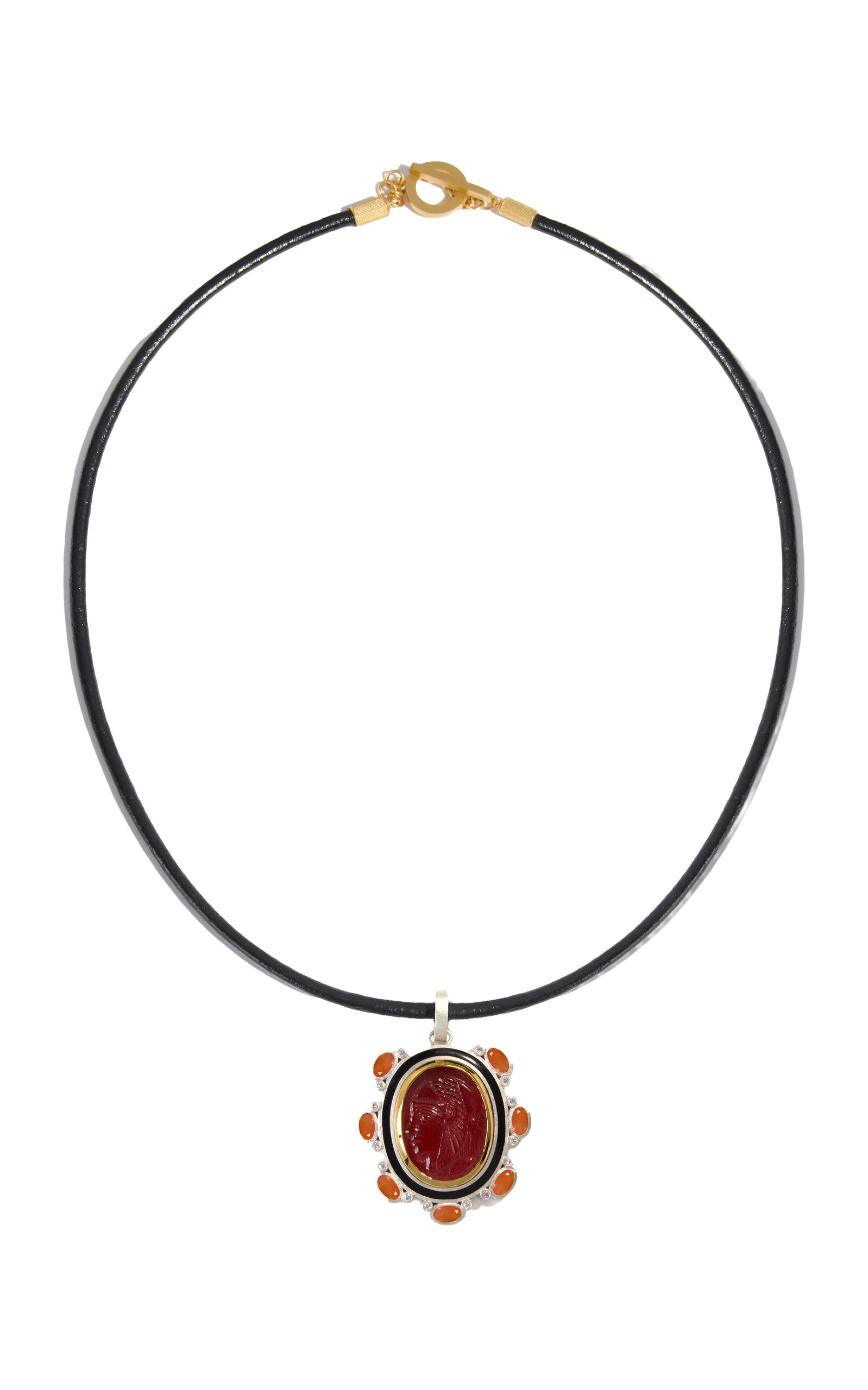 Daga Jewels 14k Gold Hathor Neckalce - Red - OS - Only At Moda Operandi