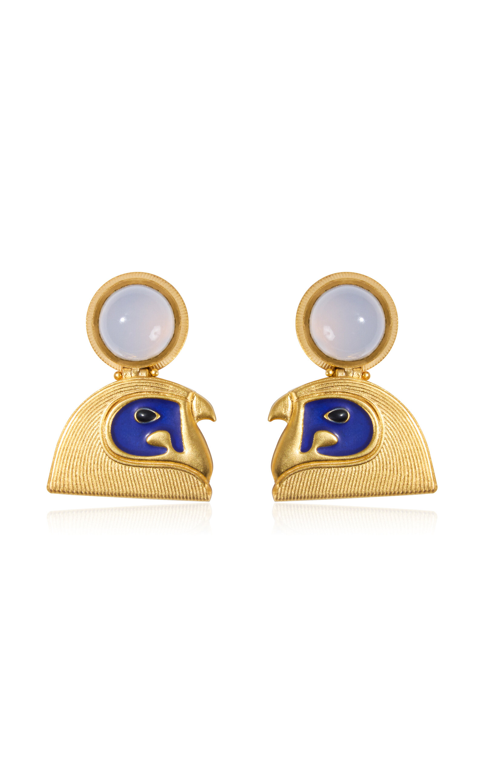 14k Gold Falcon Earrings