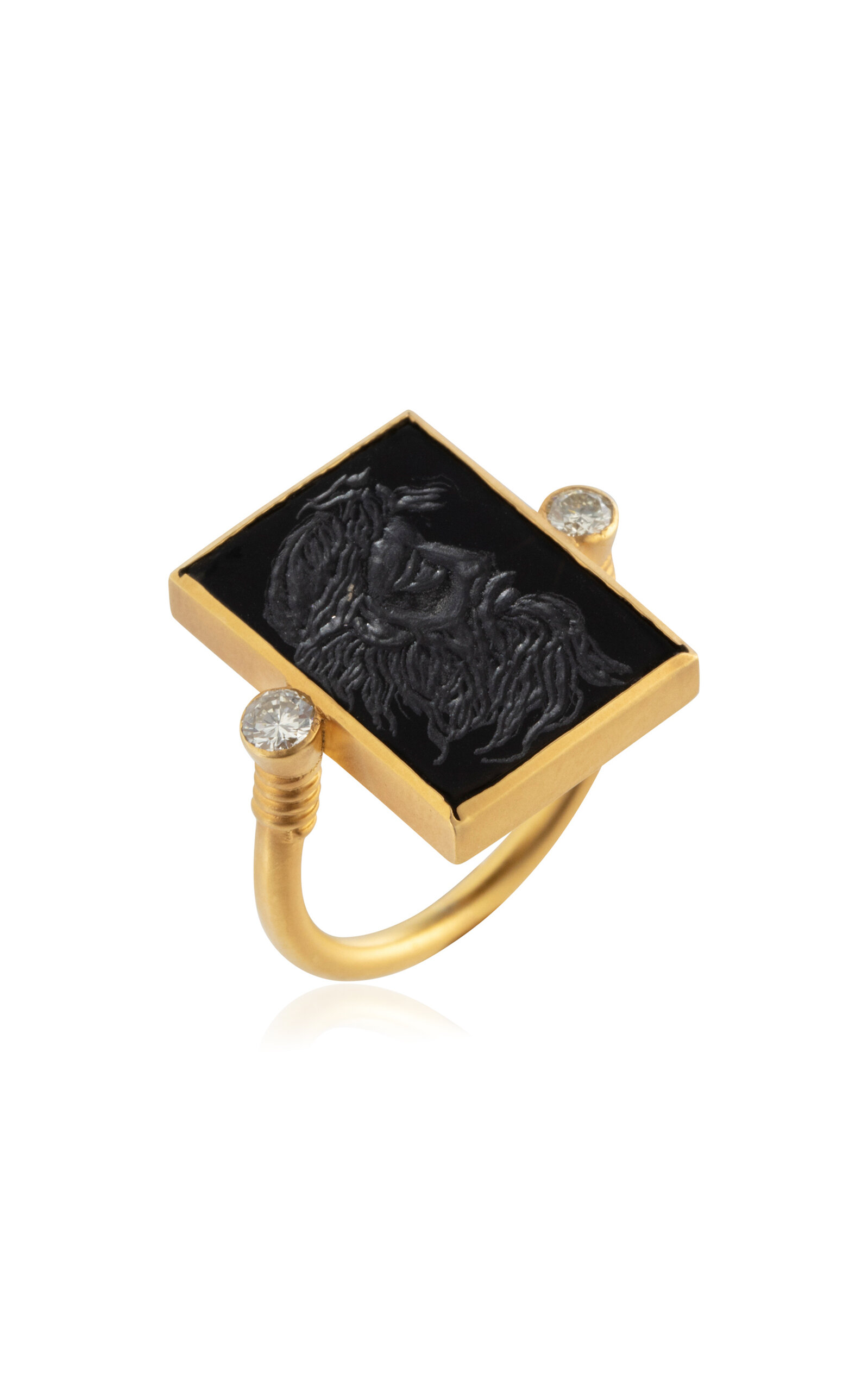Daga Jewels 14k Gold Poseidon Ring - Black - Only At Moda Operandi