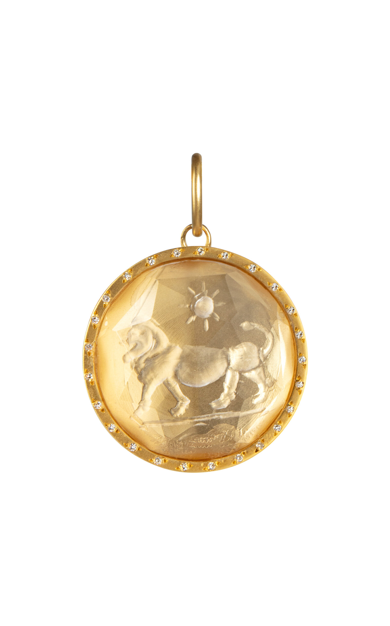 14k Gold Leo Medallion