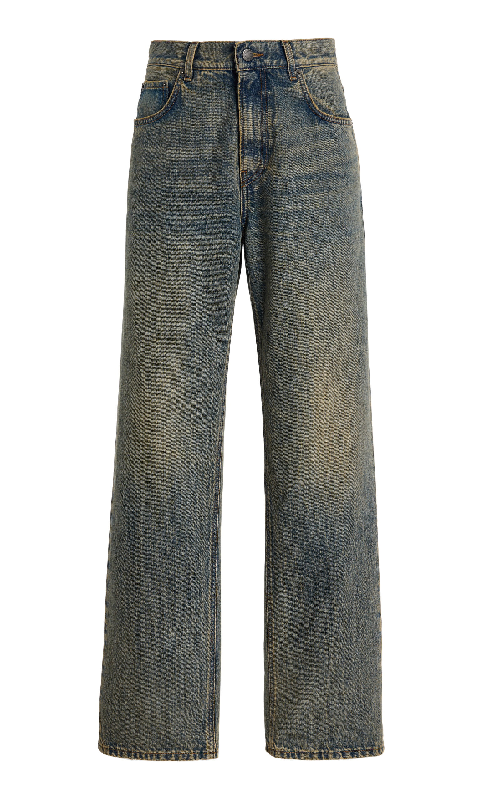 Haikure Bonnie Rigid Drop-rise Boyfriend Jeans In Blue
