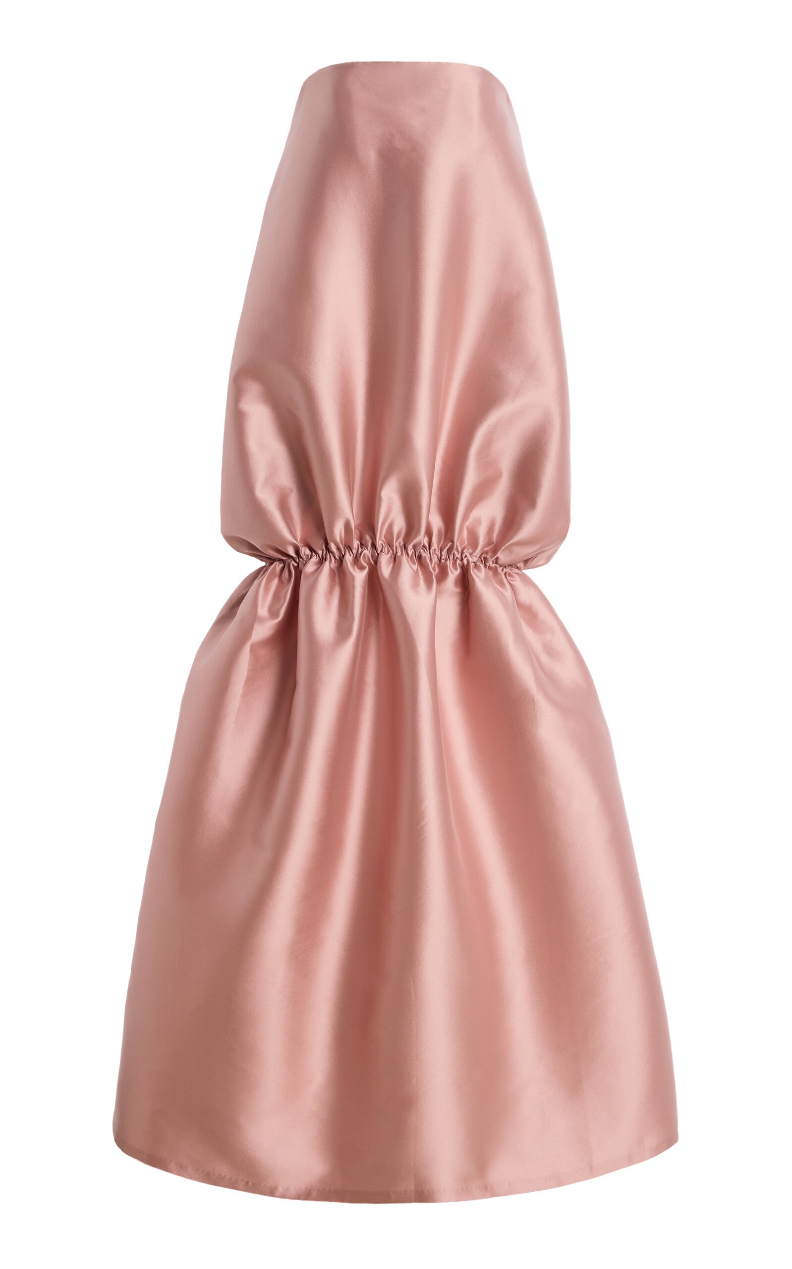 Greta Constantine Exclusive Riedel Flounce Satin Gown