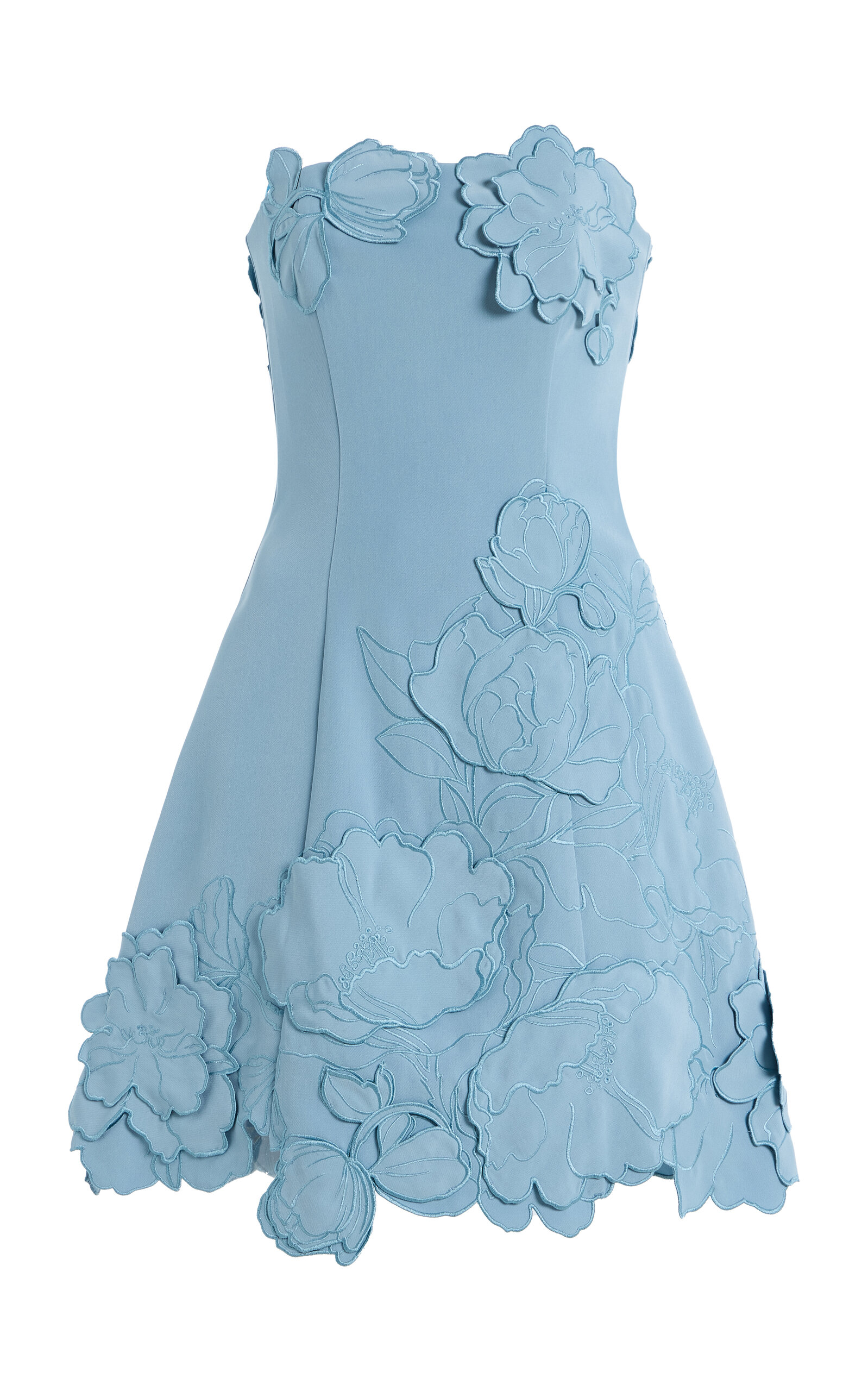 Leo Lin Exclusive Ayla Appliquéd Crepe Mini Dress - Women's Clothing