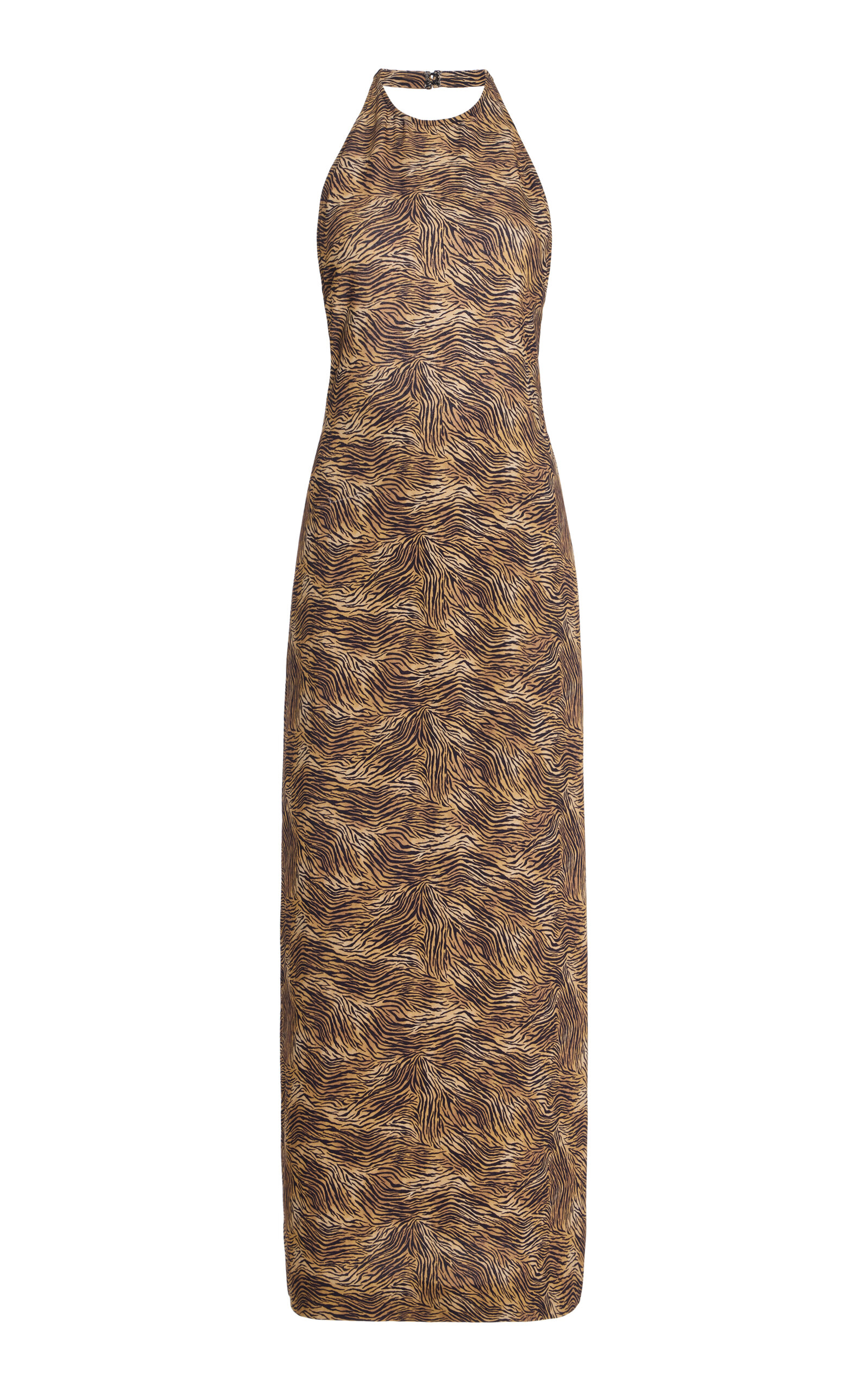 Tove Colette Animal-print Jersey Midi Halter Dress In Animal Print