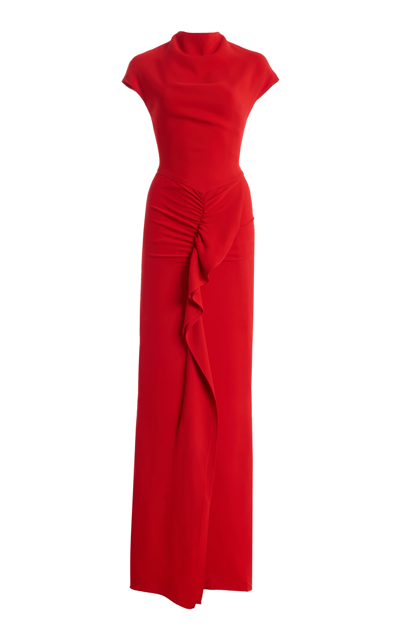 Tove Beth Ruffled Jersey Maxi Dress