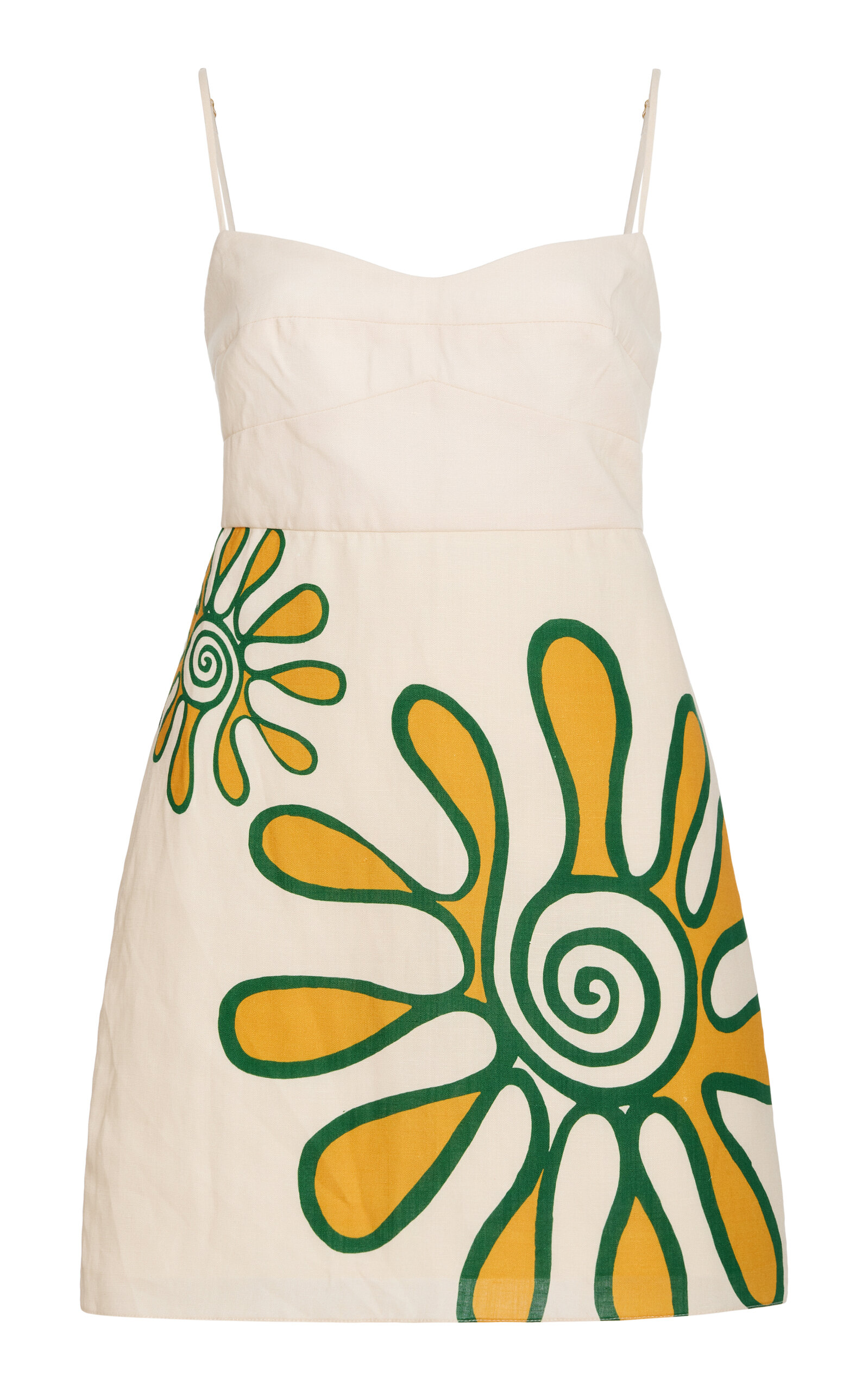 Cala de la Cruz Lucca Printed Linen Mini Dress