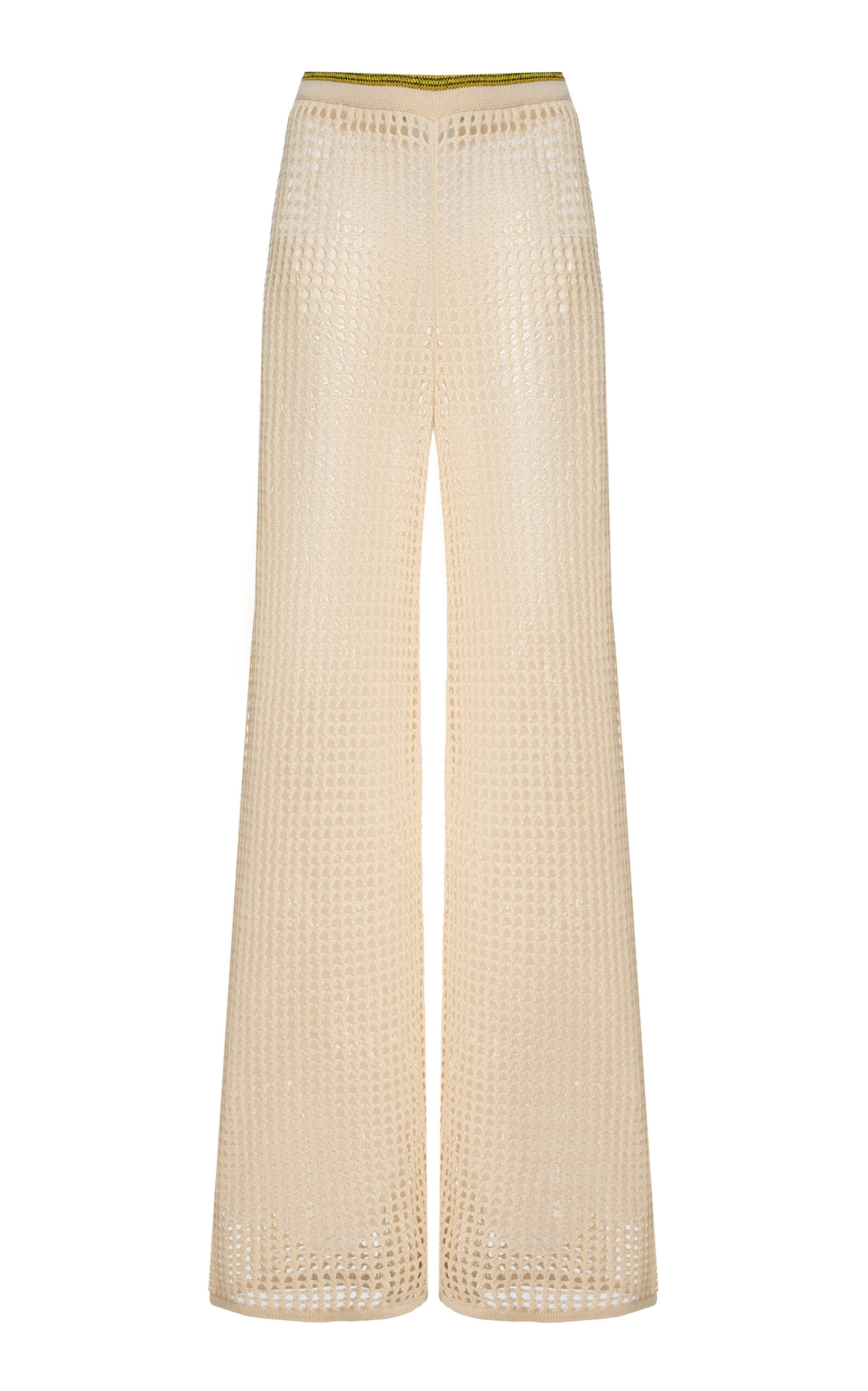 Escvdo Atuq Knit Wide-leg Pants In Neutral