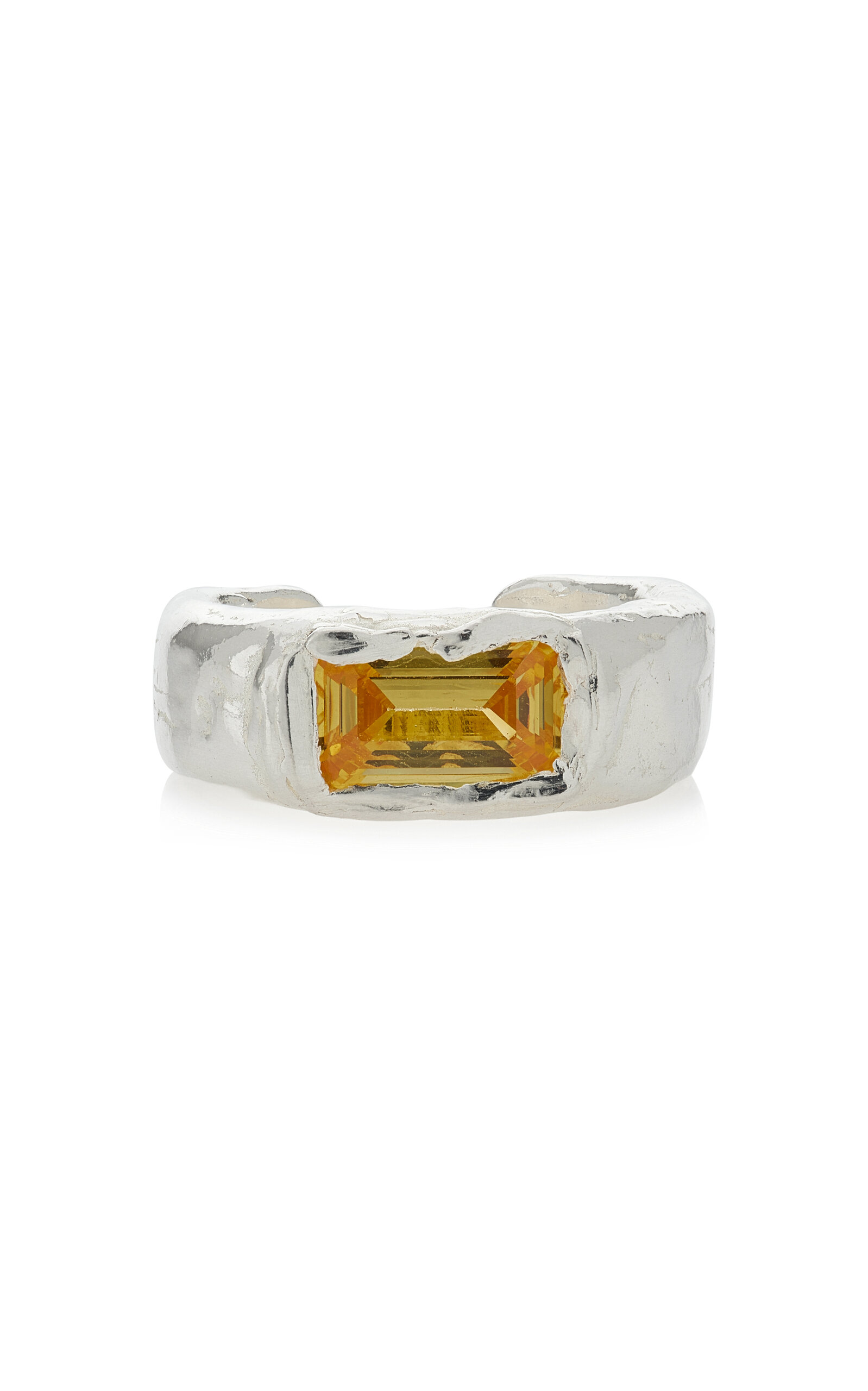 Simuero Costa Rhodium-plated Toe Ring In Silver