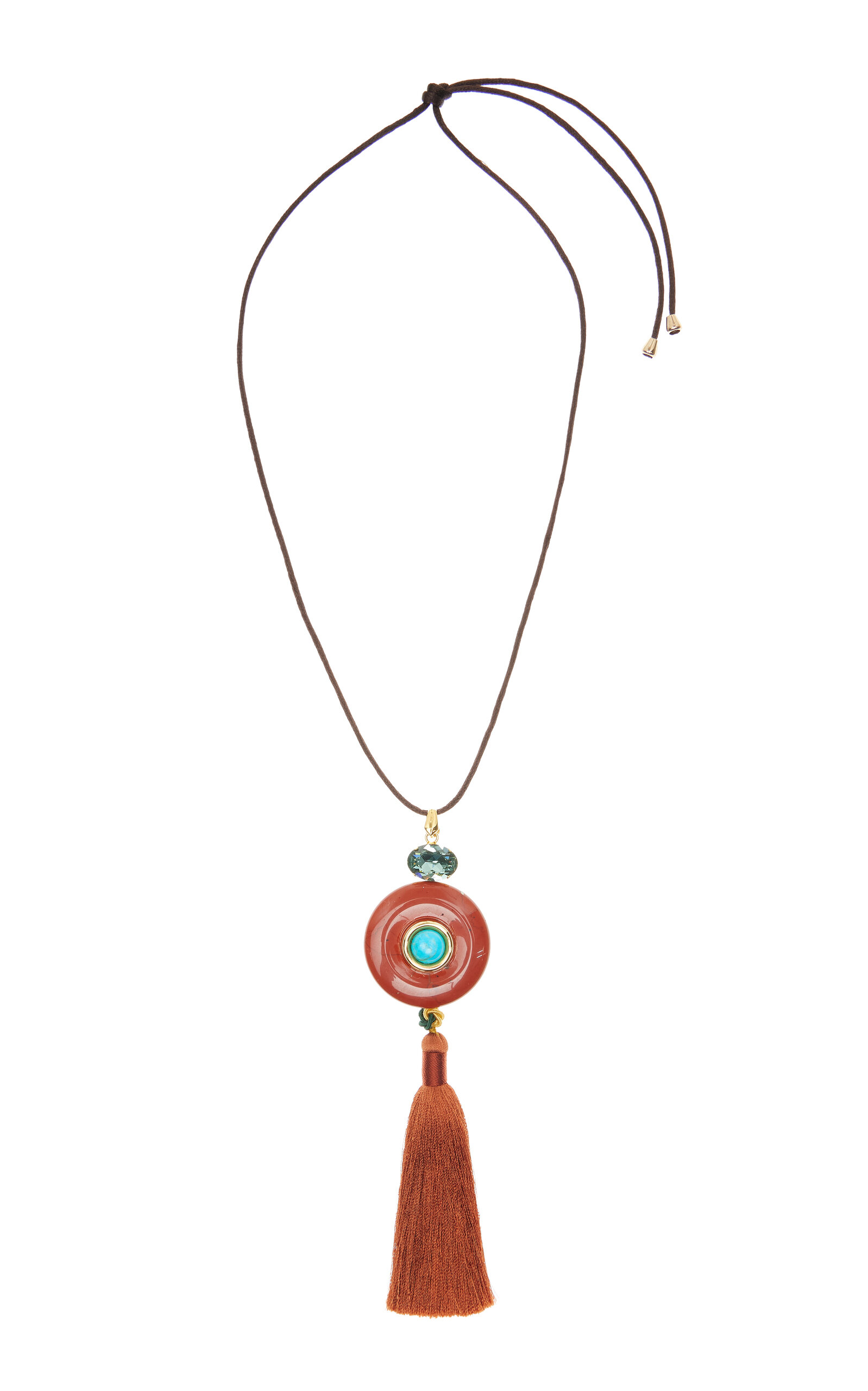 Jennifer Behr Dakota Jasper Necklace In Red