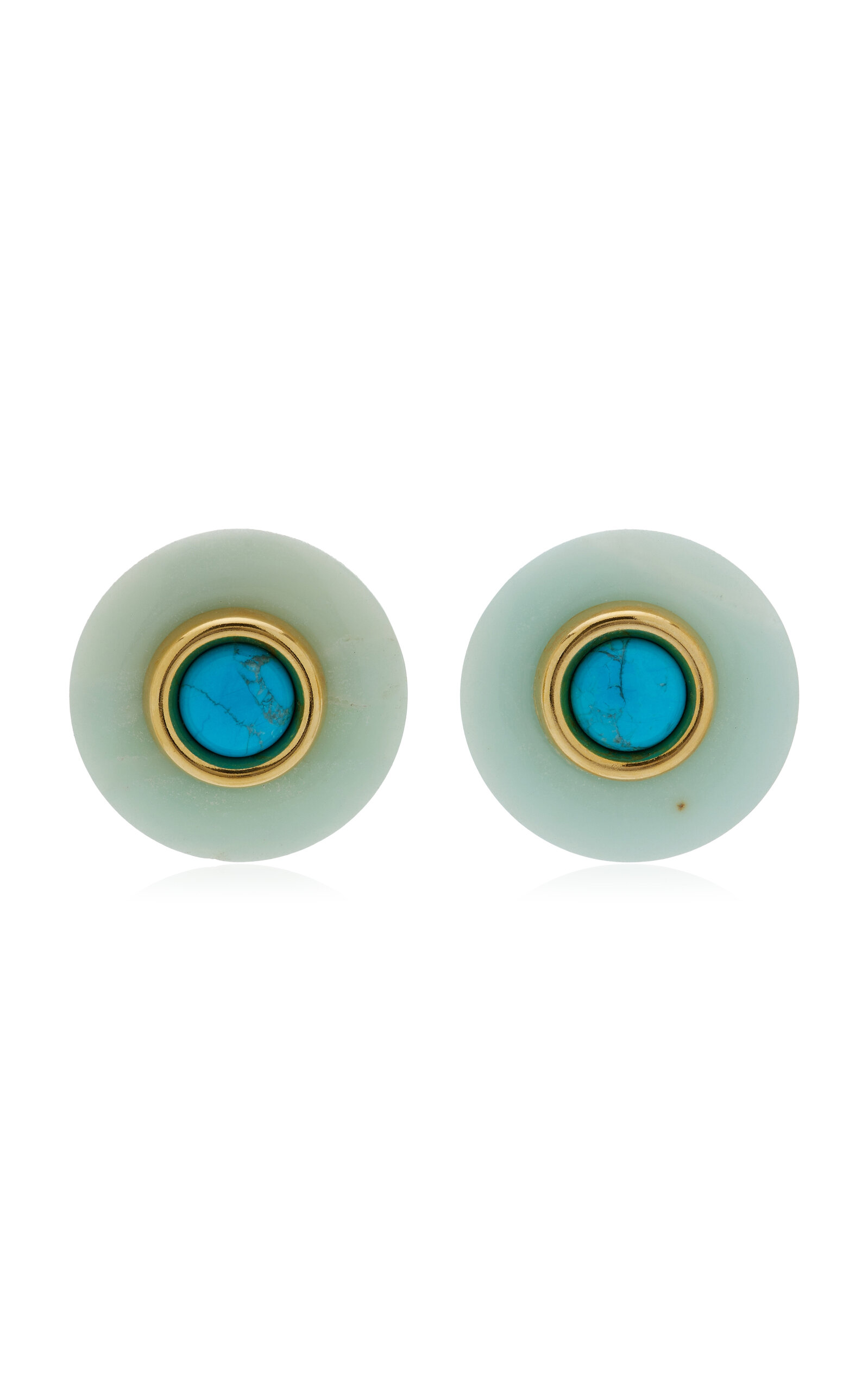 Jennifer Behr Devon Amazonite Earrings In Green