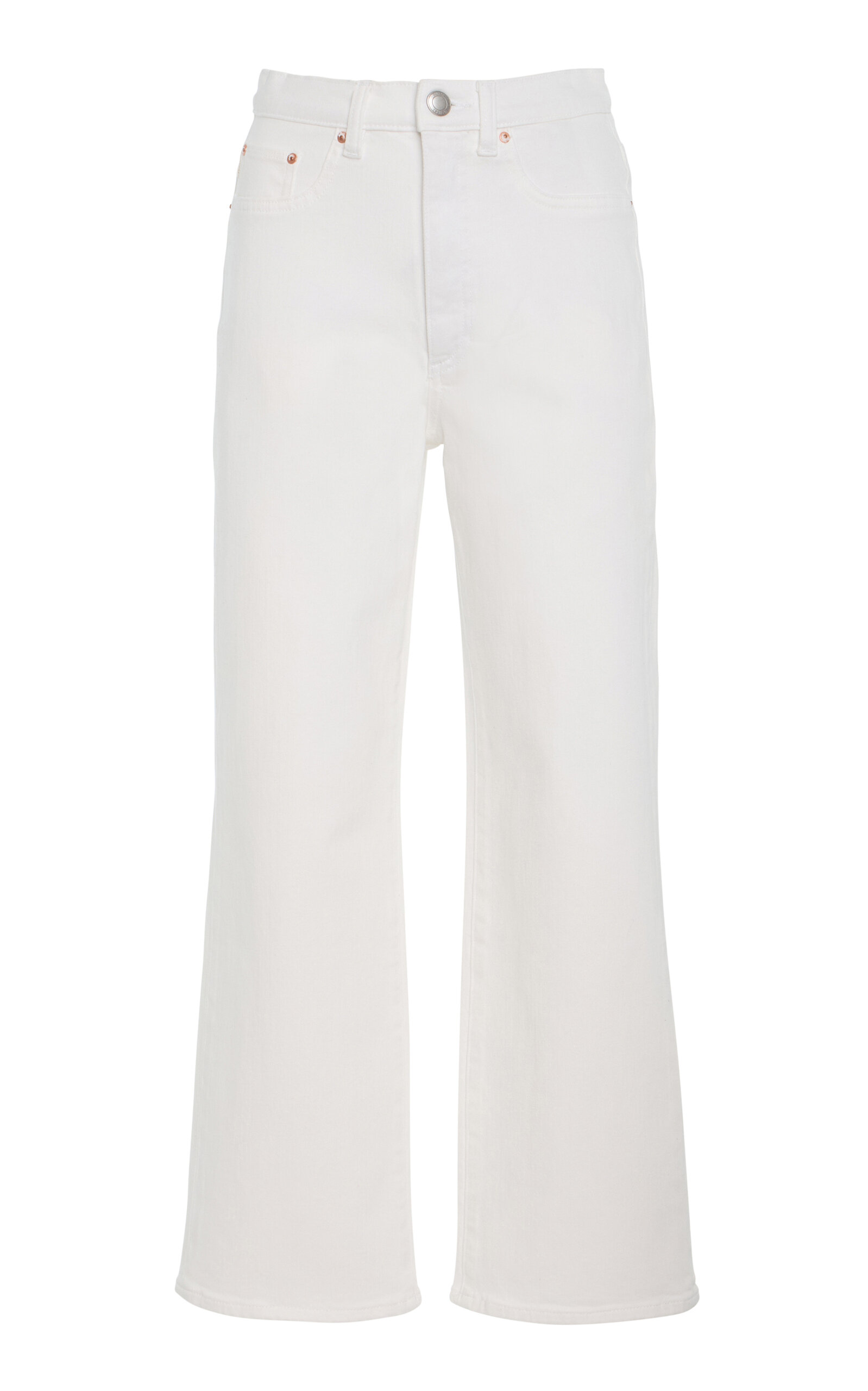 DL1961 Karmine High-Rise Wide-Leg Jeans - White