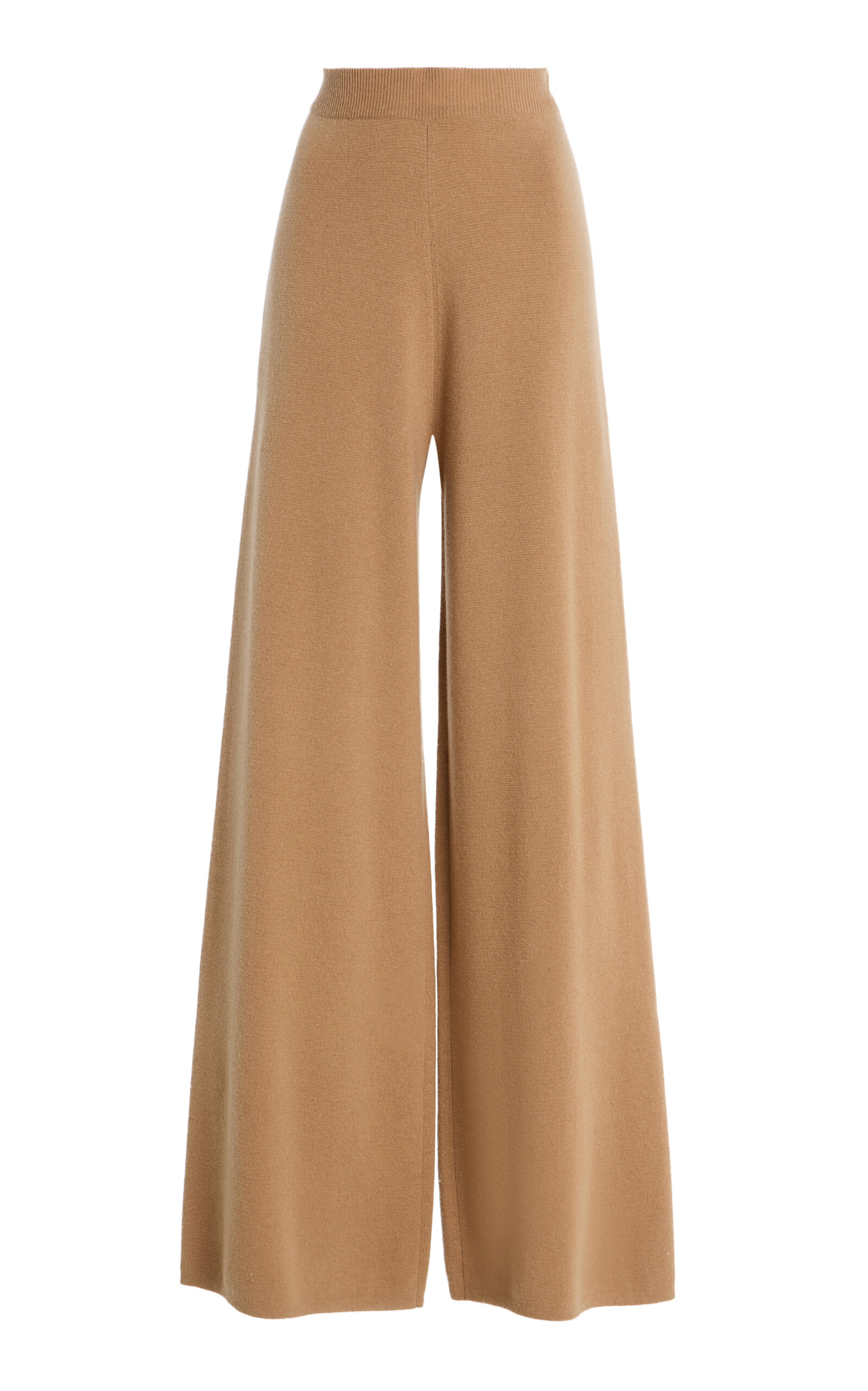 Max Mara Wool-cashmere Wide-leg Trousers In Multi