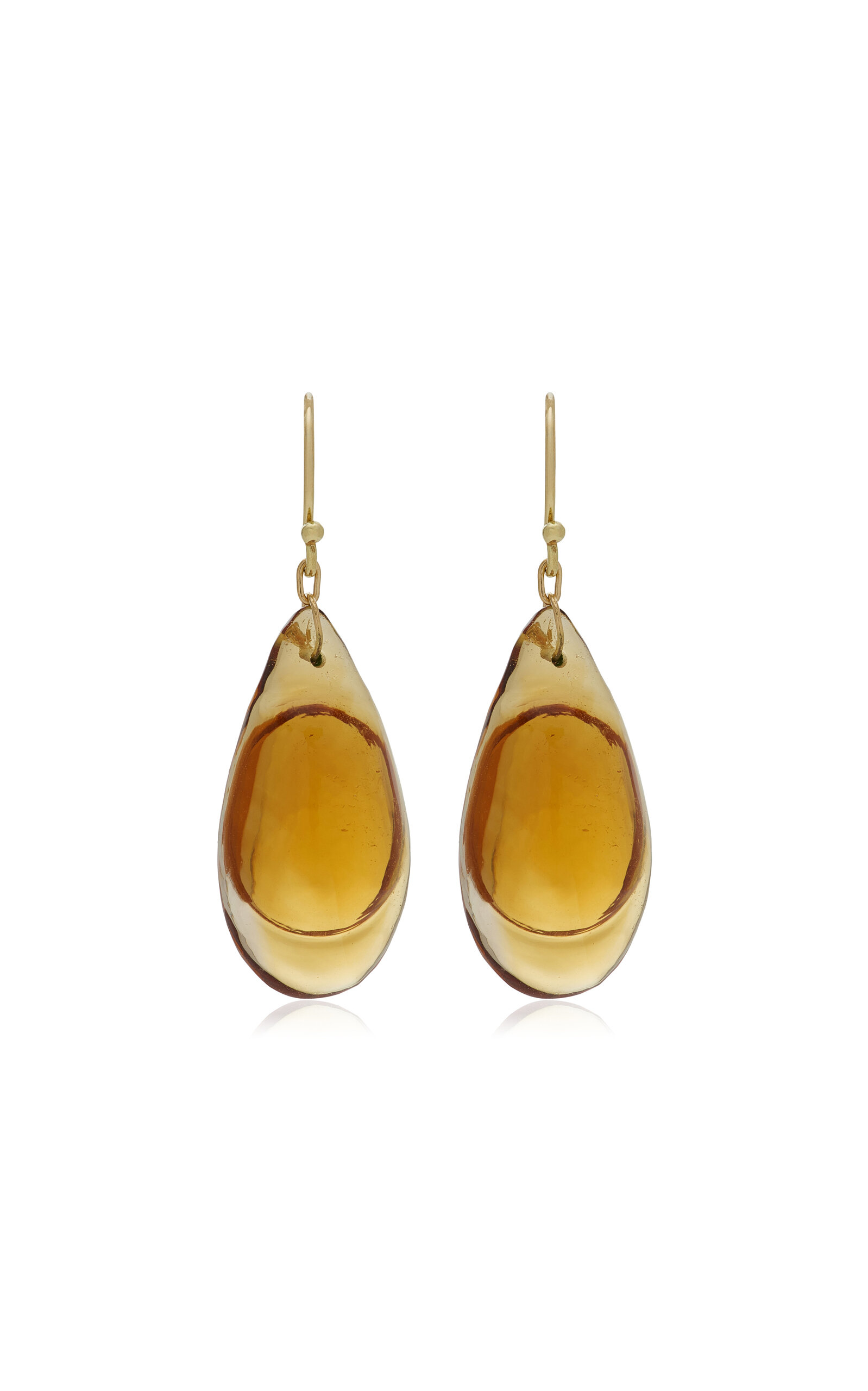 Ten Thousand Things Droplet 18k Yellow Gold Citrine Earrings In Gold